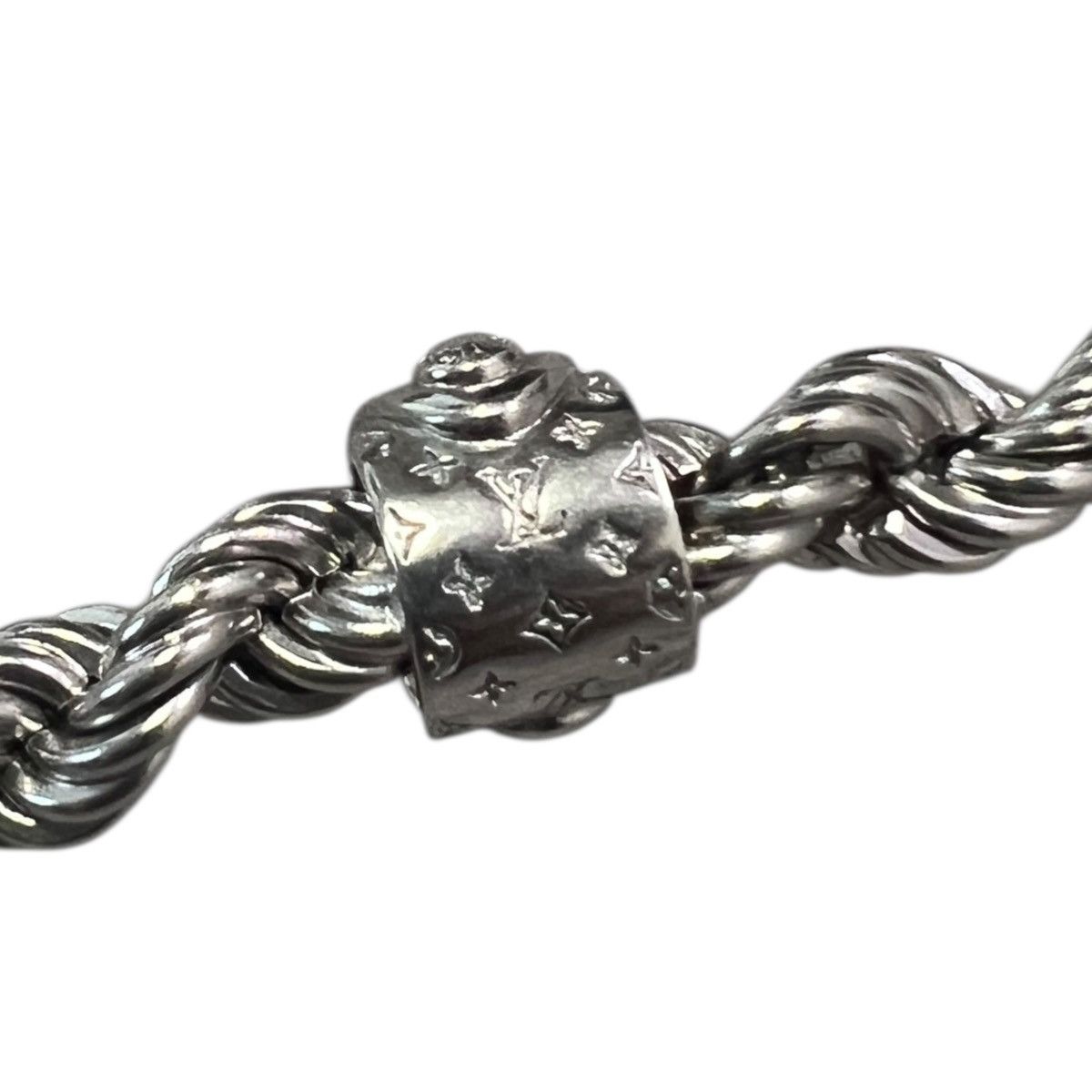 Louis Vuitton LOUIS VUITTON 2022AW Virgil Abloh Monogram Silver Necklace Size ONE SIZE - 4 Thumbnail