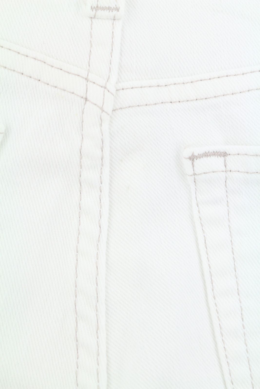 R13 BOY STRAIGHT 25 Bale White Cropped Ankle Zip Jeans 87160 Size 25" / US 0 / IT 36 - 12 Thumbnail