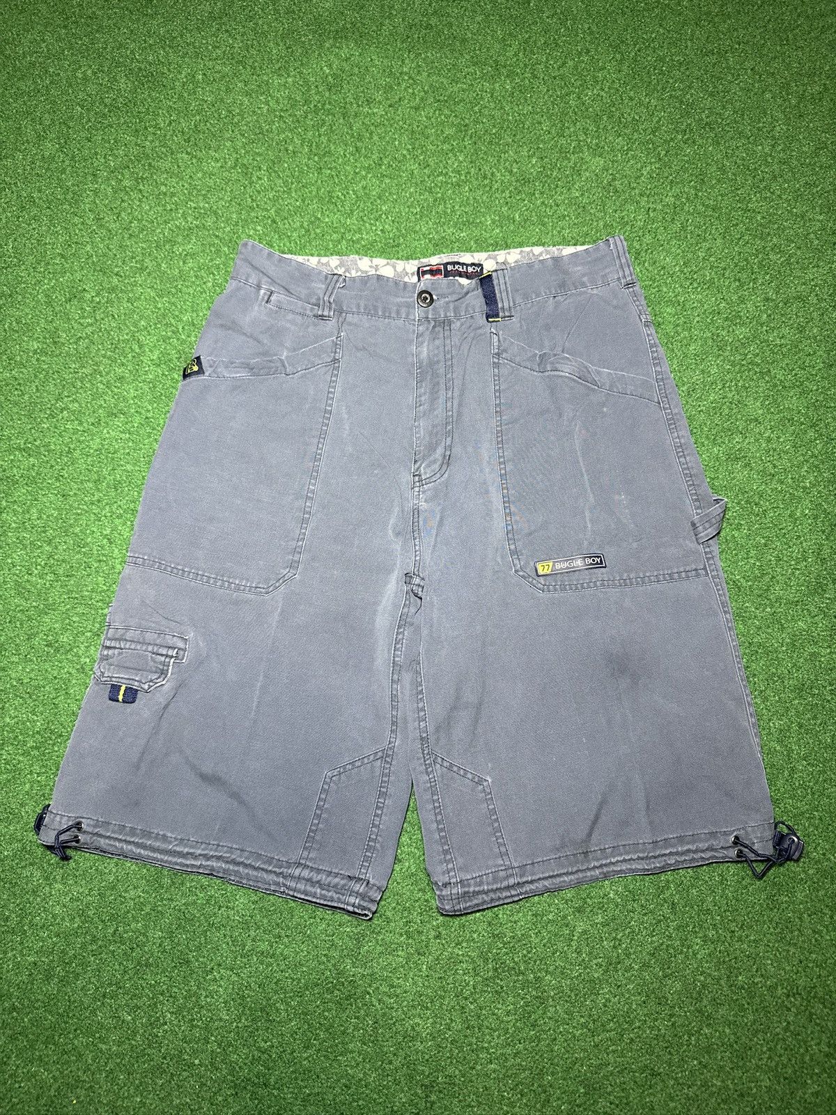 Bugle Boy Bugle Boy Super Baggy Cargo Carpenter 90s Shorts 34 14” Size US 34 / EU 50 - 3 Thumbnail