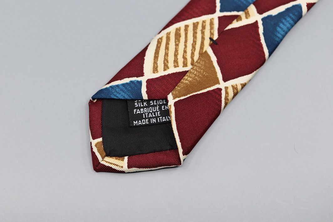 Hugo Boss Vintage Hugo Boss Silk Tie – Bold Geometric Pattern Size ONE SIZE - 4 Thumbnail