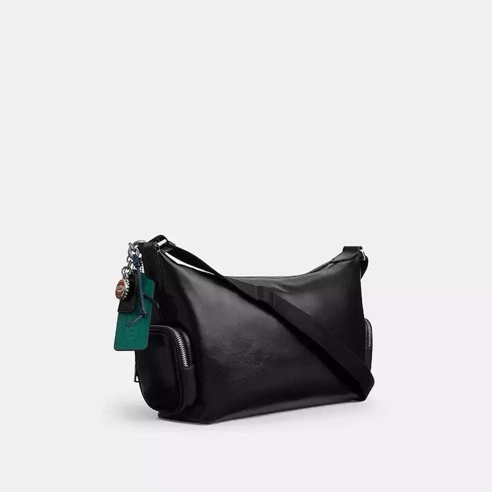 Coach NWT Coach Finn Crossbody Bag Pockets And Charms CDY58 Black Size ONE SIZE - 11 Thumbnail