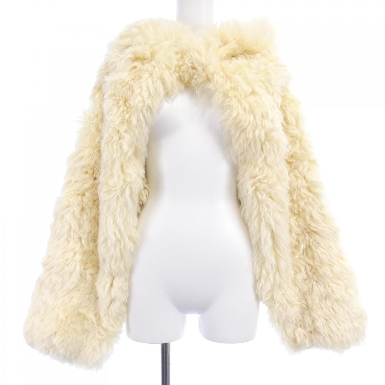 Miu Miu Miu Miu Miu Miu Shearling Jacket Fur Outerwear MPY041 S231 11Z5 DUTY FREE for USA Size ONE SIZE - 1 Thumbnail
