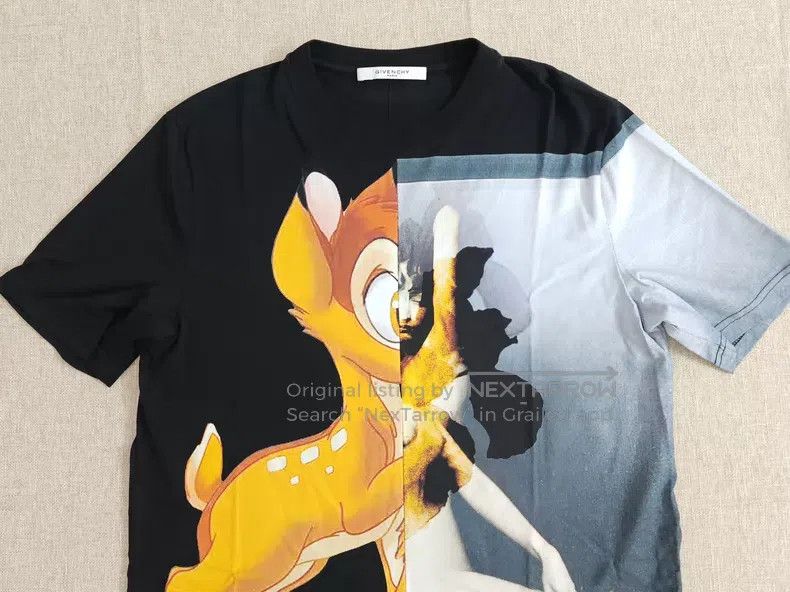 Givenchy Givenchy Bambi Short Sleeve T-Shirt Size US M / EU 48-50 / 2 - 3 Thumbnail