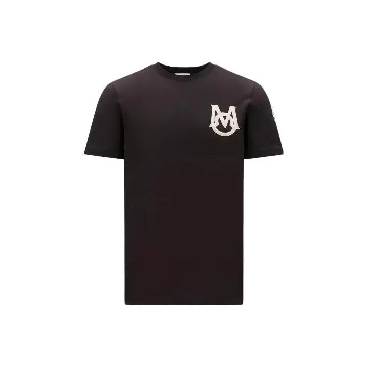 Moncler Moncler Men's Letter Patch Round Neck T-Shirt Size US XL / EU 56 / 4 - 1 Thumbnail