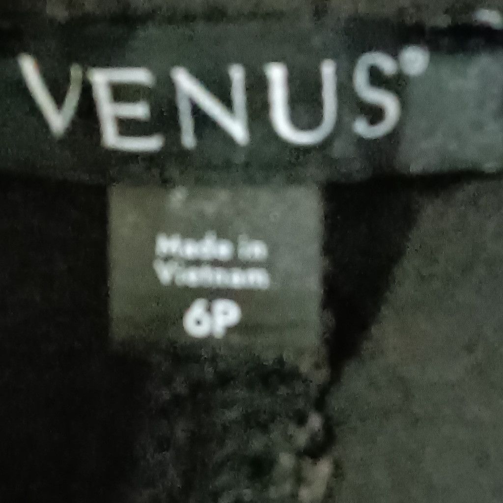 Venus Venus Wide Leg Jeans Black High Rise Petite 6P NWT Size 28" / US 6 / IT 42 - 6 Thumbnail