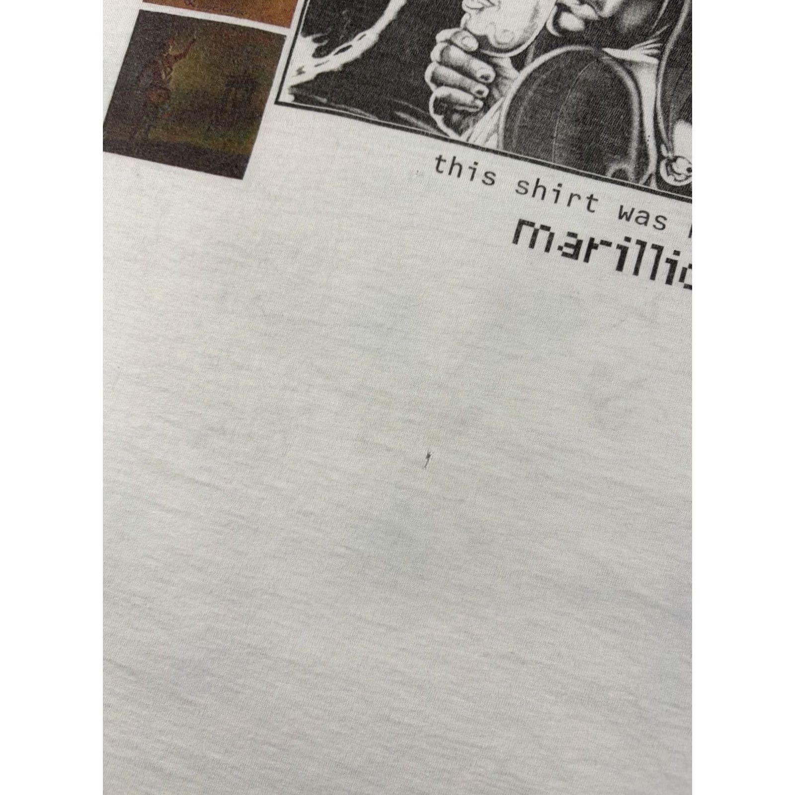 Vintage VINTAGE Marillion Band Tour T Shirt Men XL White Short Sleeve Y2k Mens XS-XXL? Size US XL / EU 56 / 4 - 6 Thumbnail