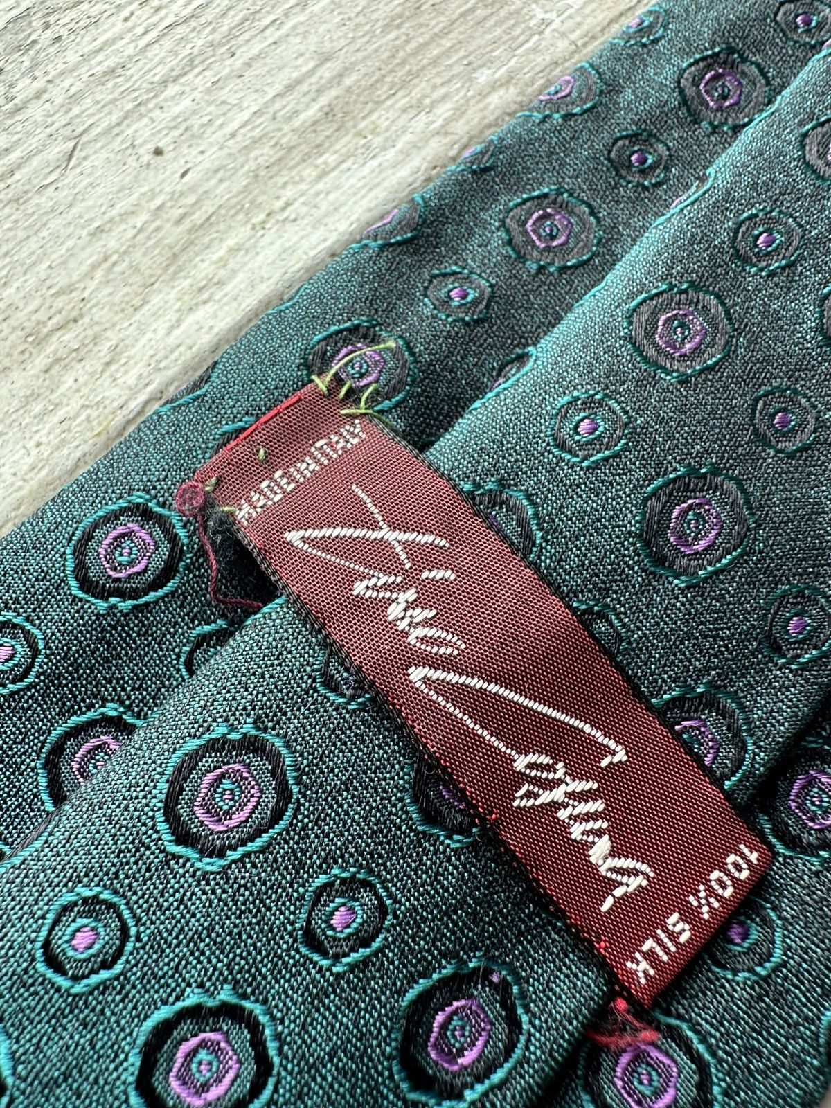 Vintage 🚨TINO COSMA VINTAGE 90s silk TIE RARE LUXURY OLD MONEY Size ONE SIZE - 5 Thumbnail