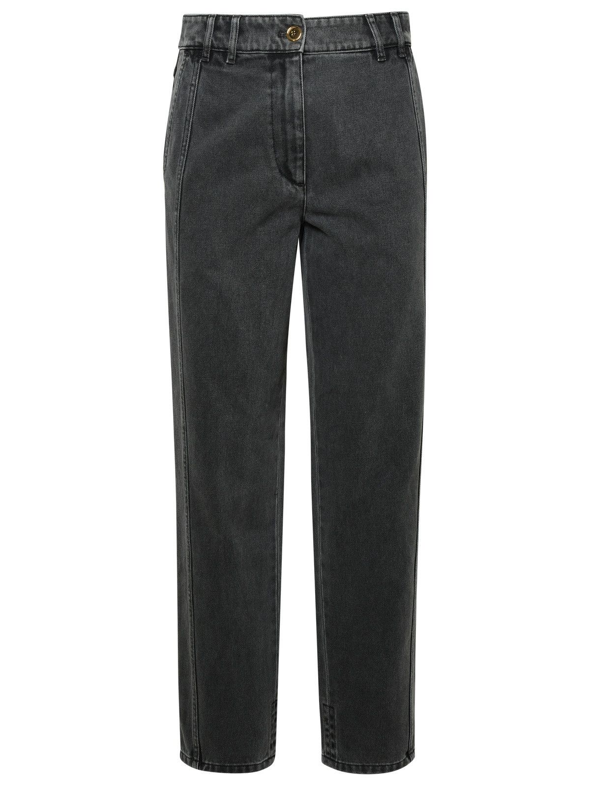image of Patou Gray Cotton Jeans in Grey, Women's (Size 27)