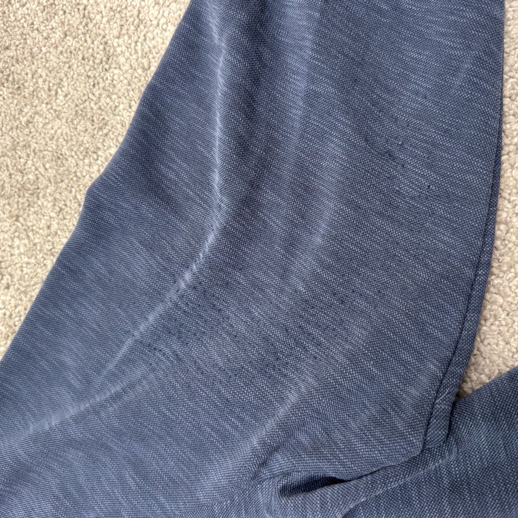 Tommy Bahama Tommy Bahama Mens Large Heathered Navy Blue 1/4 Zip Pullover Sweatshirt Shirt/Pullover Outdoor Athleisure Warm Weather All Seasons Long Sleeve Size US L / EU 52-54 / 3 - 7 Thumbnail