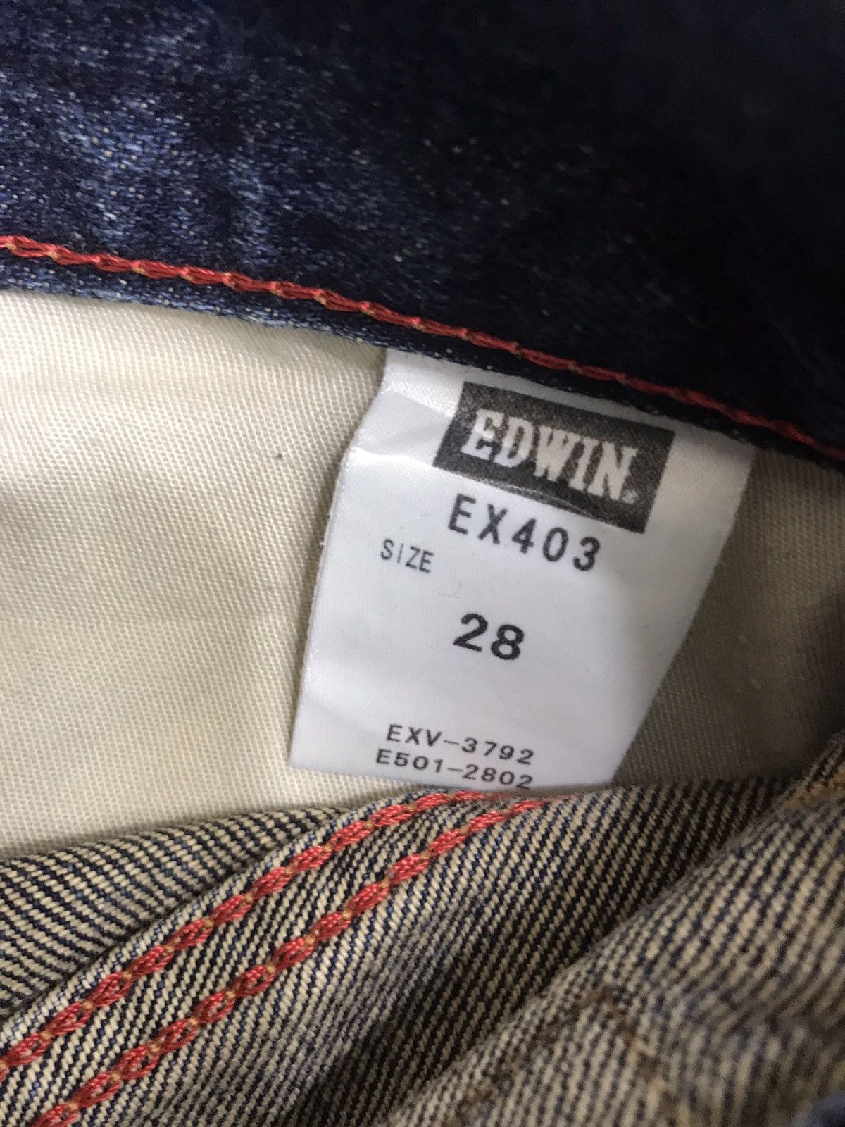 Edwin × Vintage EDWIN Super Distressed Mud Wash Regular Jeans F26 Size US 30 / EU 46 - 14 Thumbnail