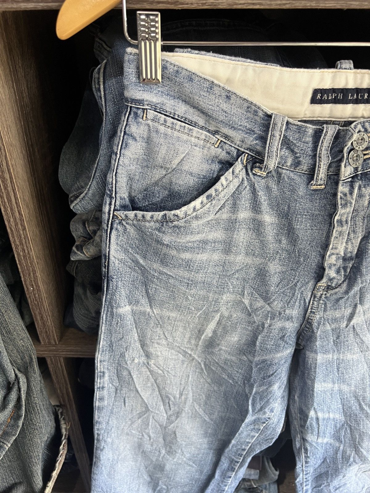 Ralph Lauren 🔥Ralph Lauren Wide Leg Denim Size 28" / US 6 / IT 42 - 6 Thumbnail