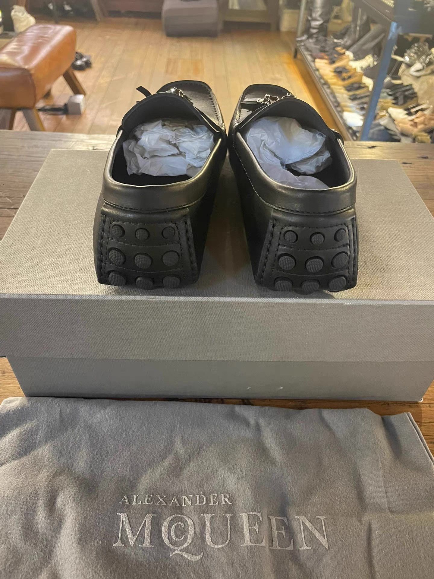 Alexander McQueen Alexander McQueen Calfskin Fringed Skull Driving ShoesＱ25 Size US 8 / EU 41 - 2 Thumbnail