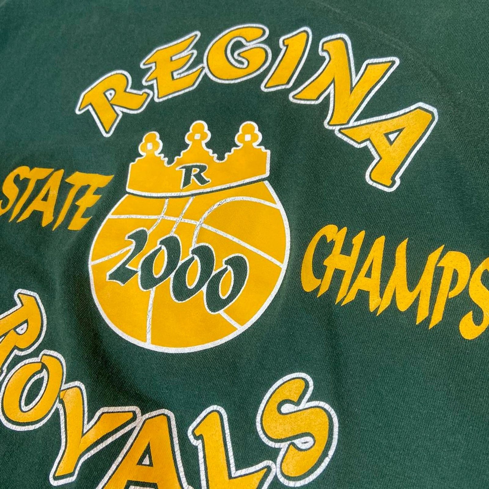 Russell Athletic 90s regina royals basketball tee green Size US L / EU 52-54 / 3 - 3 Thumbnail