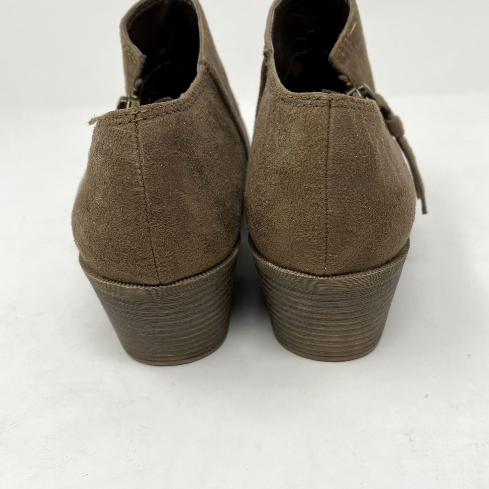 Vintage Rock & Candy Lottie Ankle Boots Womens 8 Brown Block Heels Zip Footwear Bootie Casual/Everyday Shoes Women Size US 8 / IT 38 - 6 Thumbnail