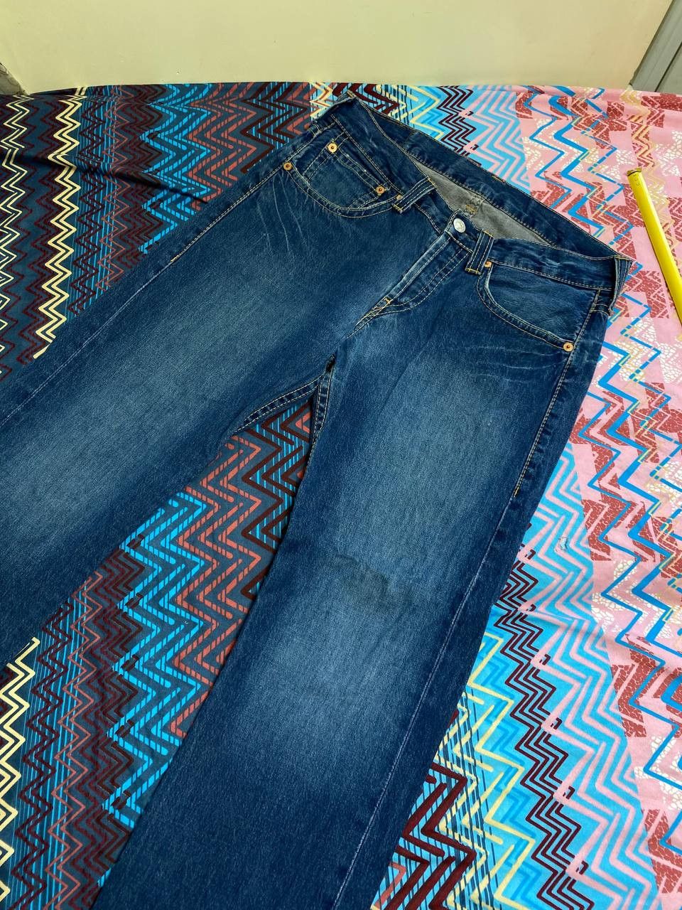 Levi's blue jeans w34 vintage Y2K Levi's 901 streetwear Size US 34 / EU 50 - 6 Thumbnail