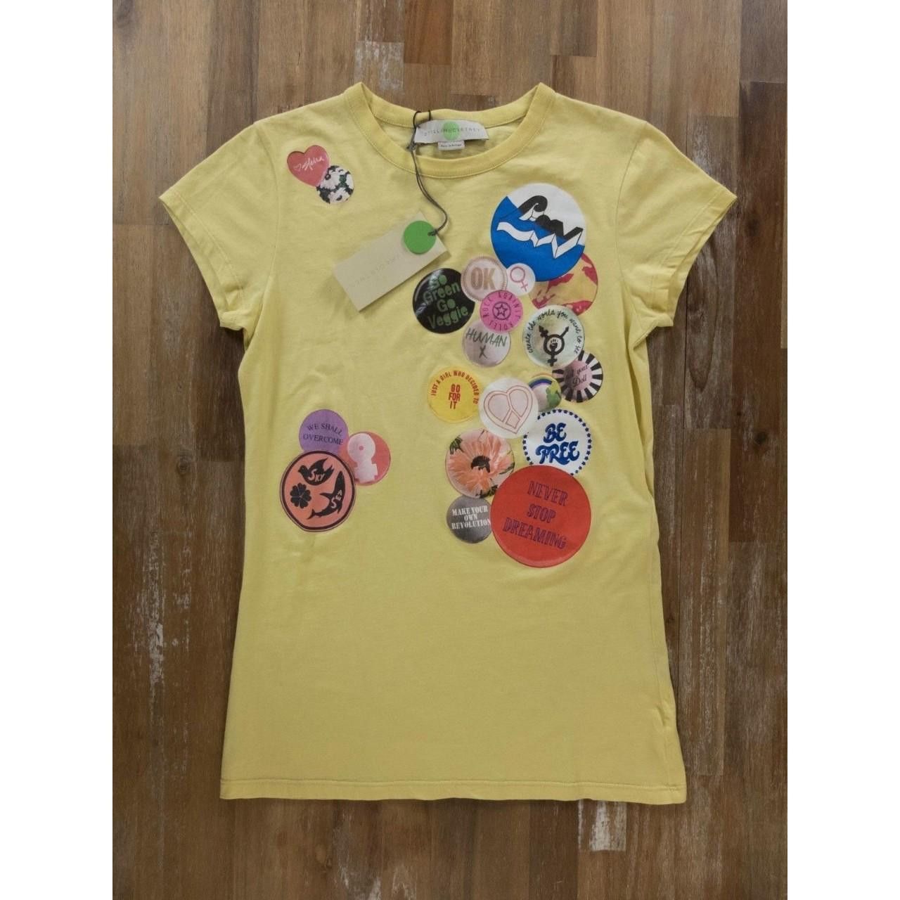 Stella McCartney STELLA MCCARTNEY yellow decorative print t-shirt XS 4 Size XS / US 0-2 / IT 36-38 - 5 Thumbnail