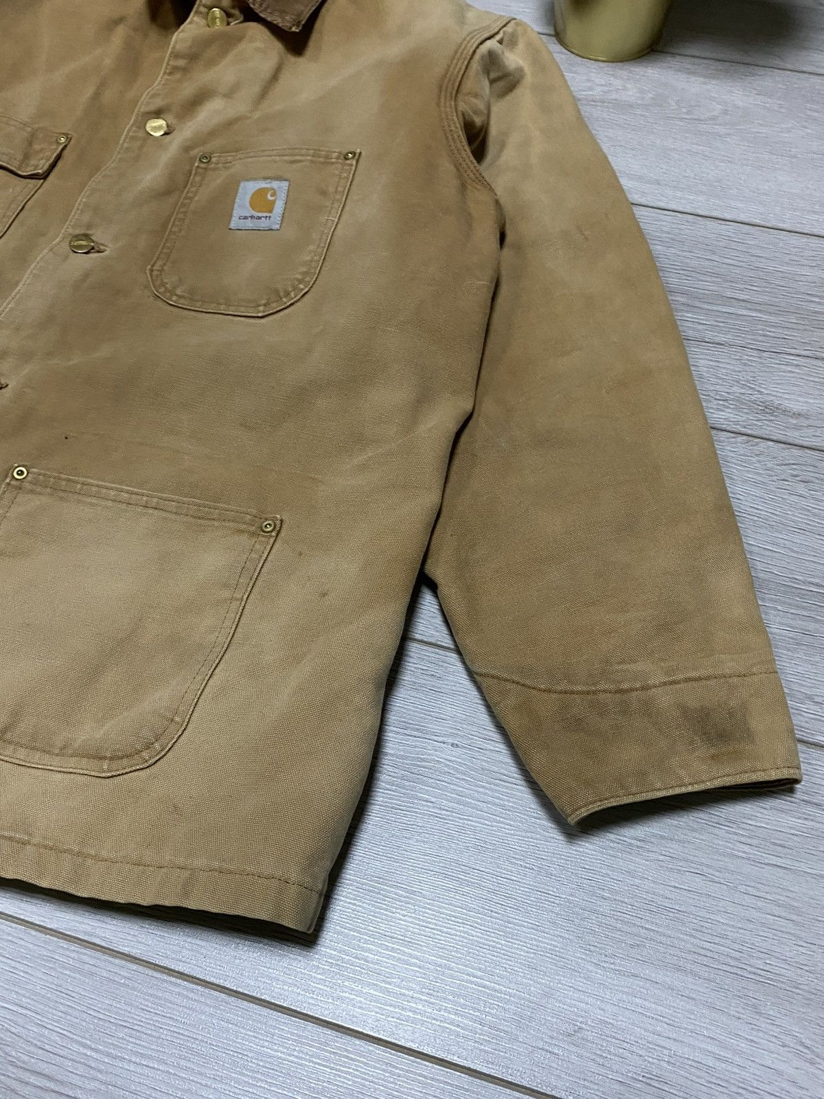 Carhartt Carhartt Chore coat Michigan detroit work canvas distressed Size US L / EU 52-54 / 3 - 6 Thumbnail