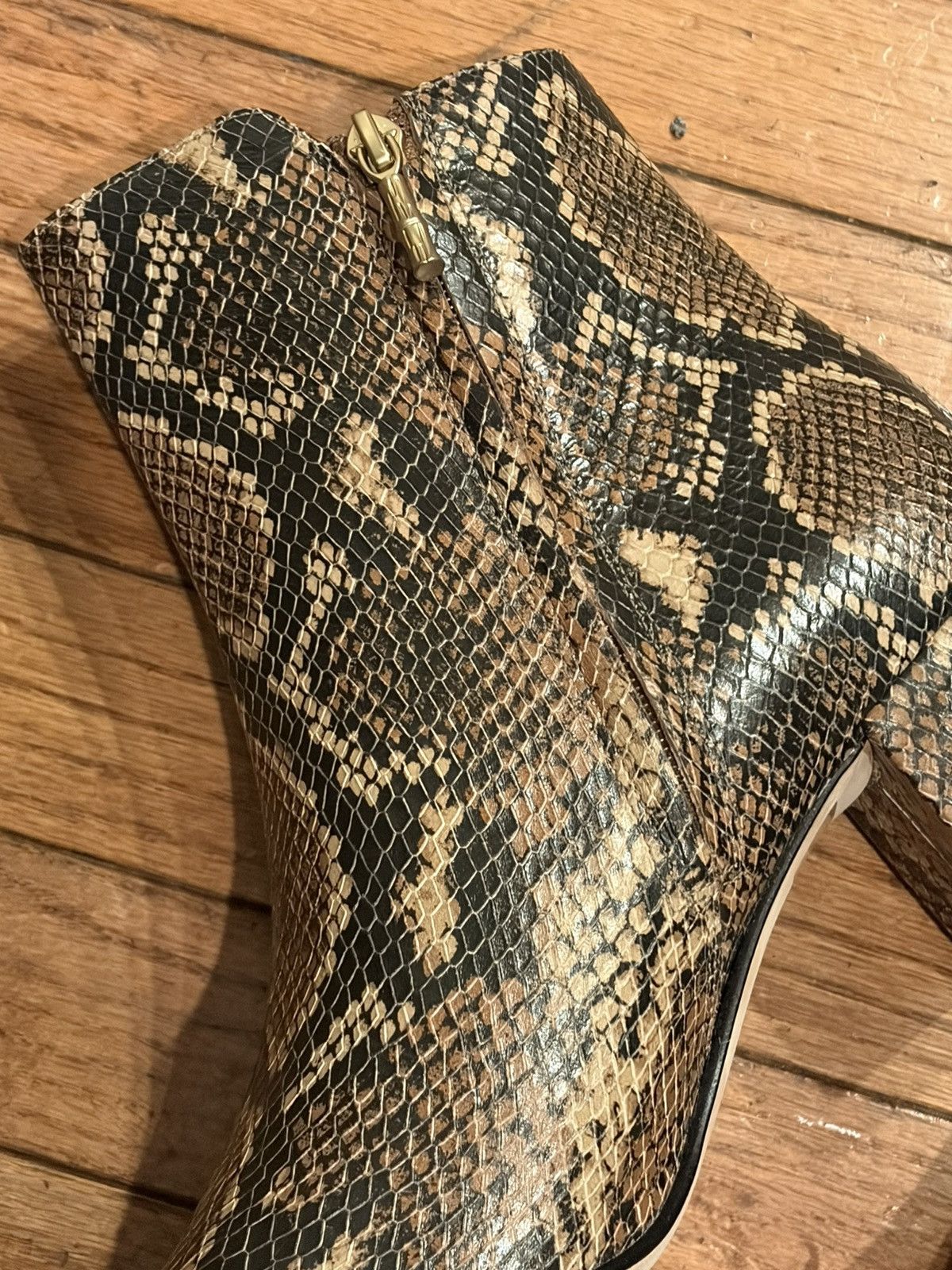 J.McLaughlin J Mclaughlin Boots 9..5 Aida Embossed Snake Skin Size US 9.5 / IT 39.5 - 5 Thumbnail