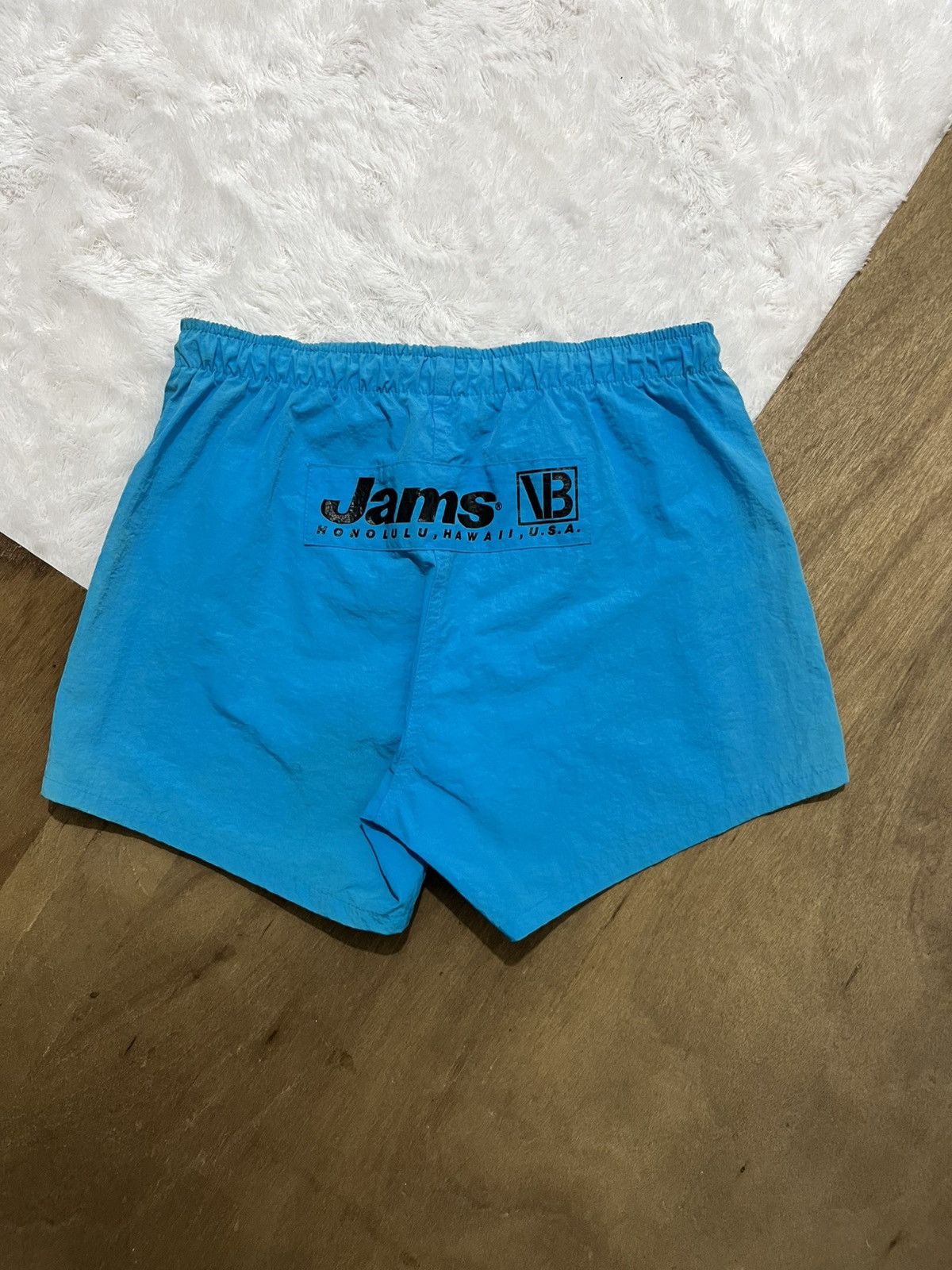 Other Vintage 80s/90s Jams World Surf Line Hawaii Nylon Shorts Size US 30 / EU 46 - 2 Thumbnail