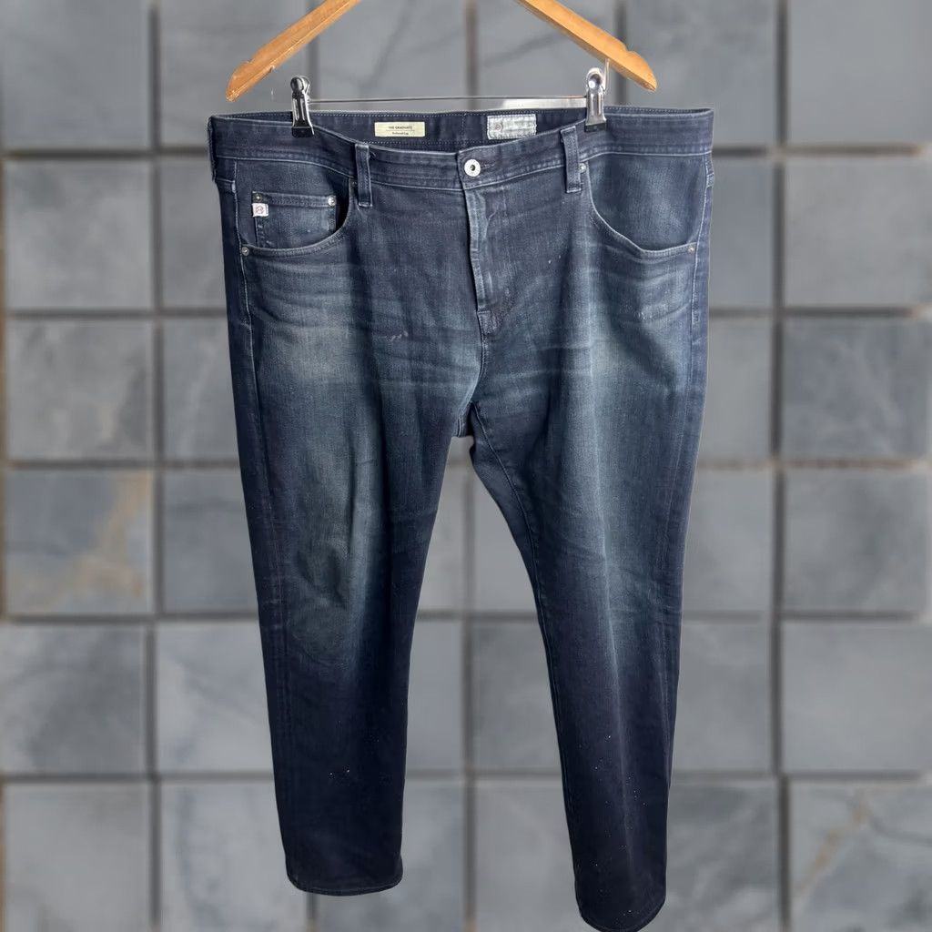Denime AG Adriano Goldschmied Jeans Mens 40x34 Blue Dark Tailored Leg Straight 5-Pocket Denim Mens Size US 40 / EU 56 - 1 Thumbnail