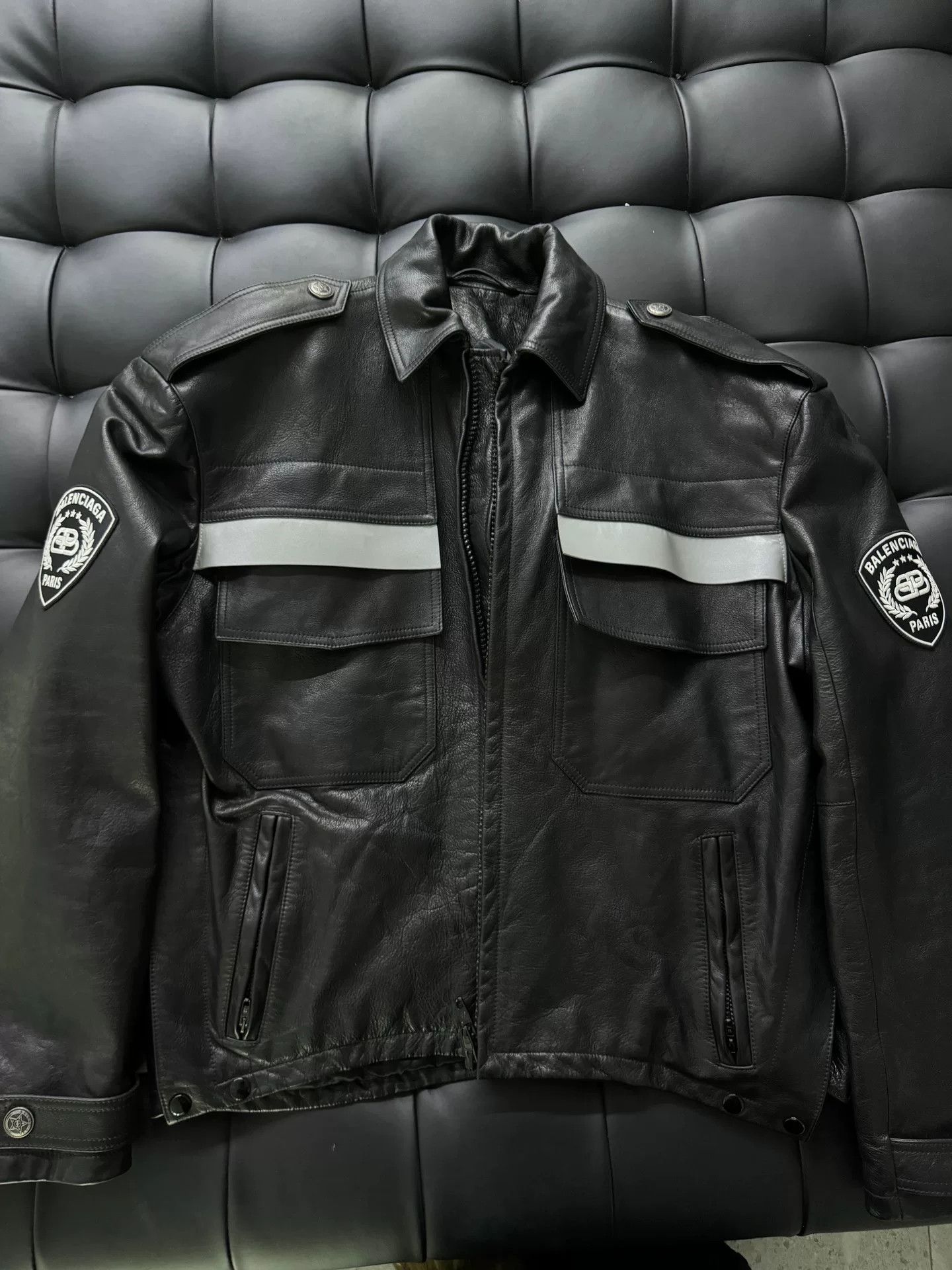 Balenciaga Balenciaga Spring Uniform Police Jacket Size US S / EU 44-46 / 1 - 1 Thumbnail
