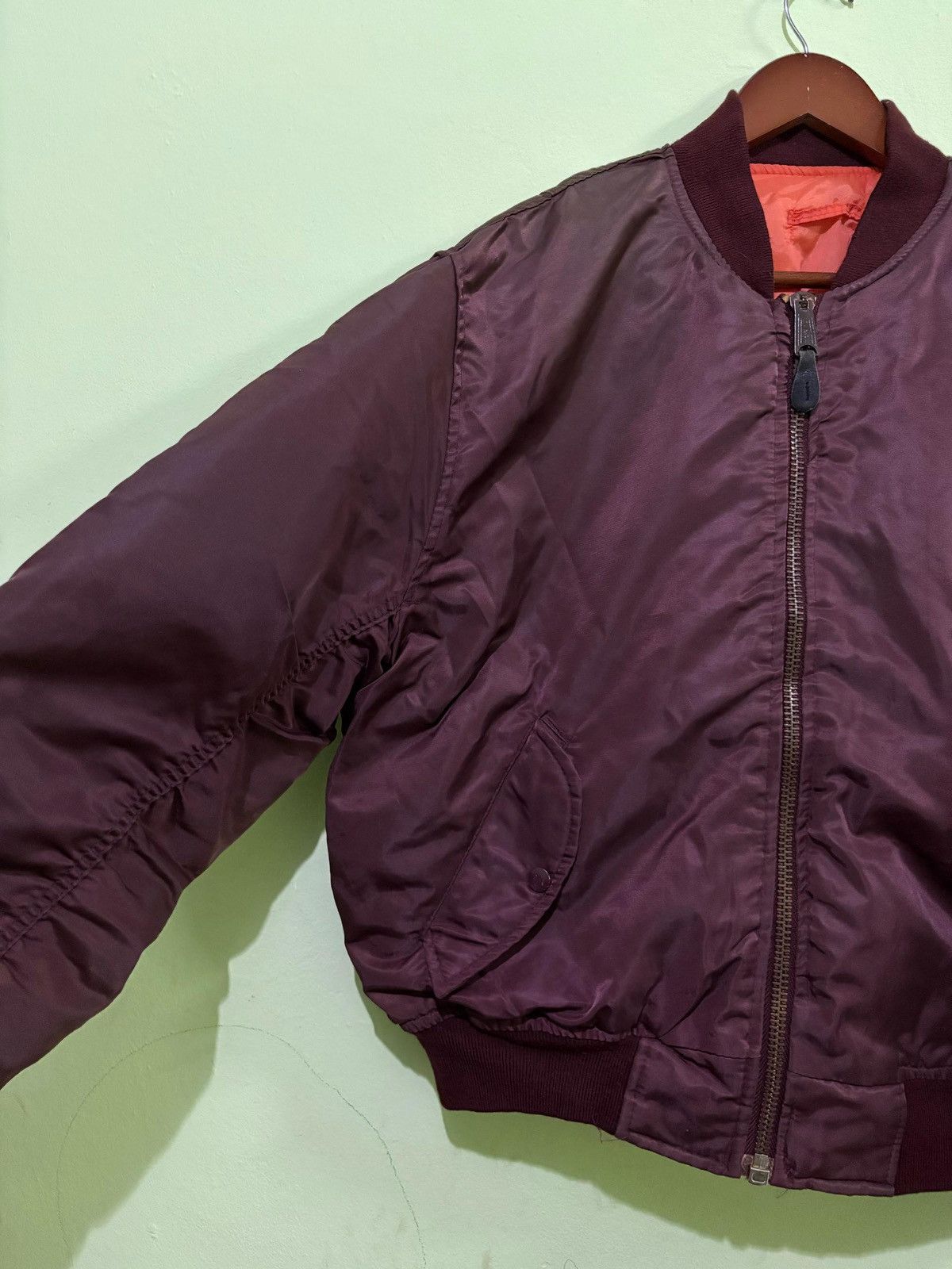 Alpha Industries Vintage Alpha Industries MA-1 Bomber Jacket Flight Jacket Size US L / EU 52-54 / 3 - 2 Thumbnail
