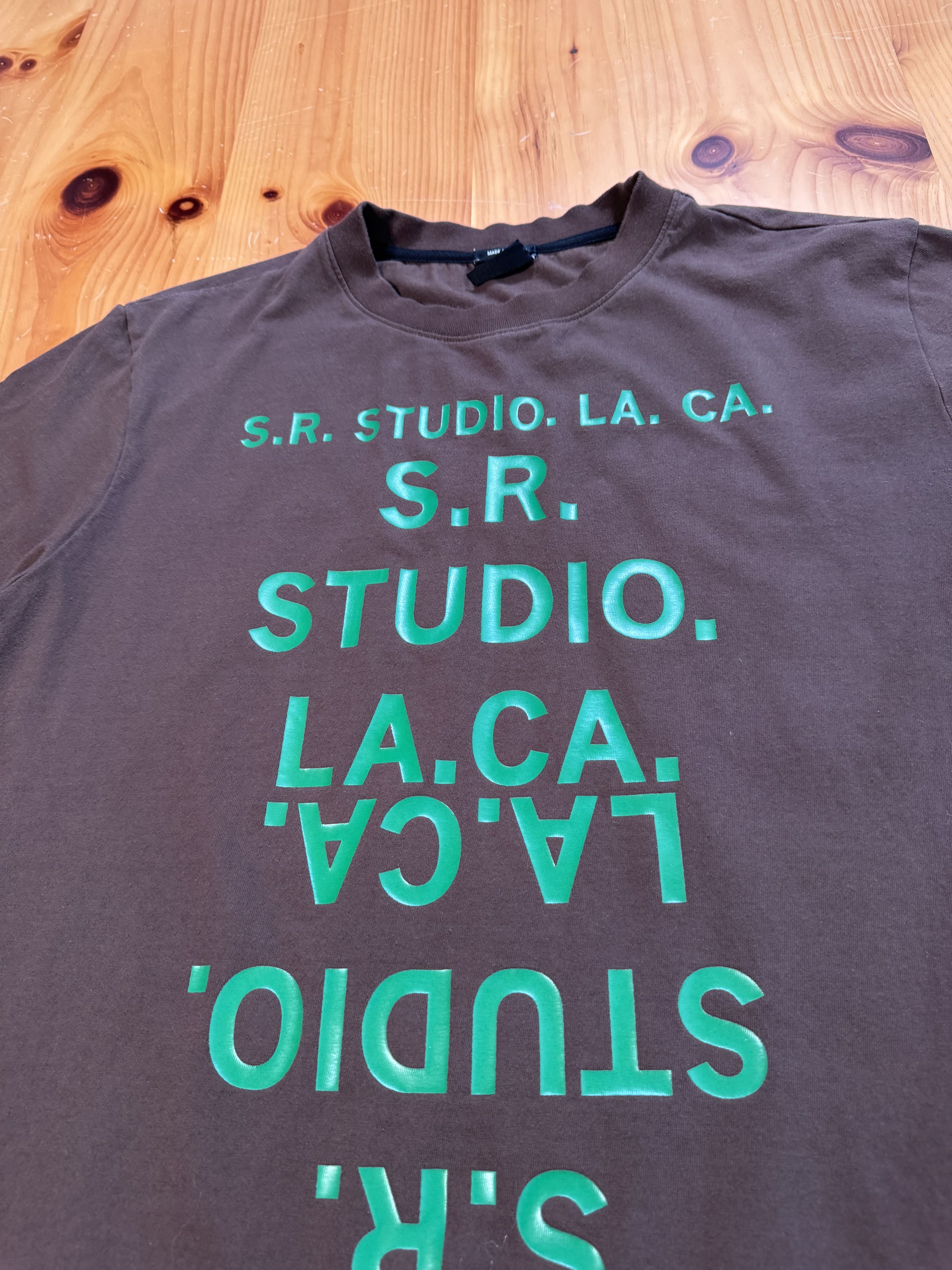 Sterling Ruby Sr Studio LA CA BASIC T-SHIRT WITH S.R.S. DOUBLE LOGO Size US XL / EU 56 / 4 - 3 Thumbnail