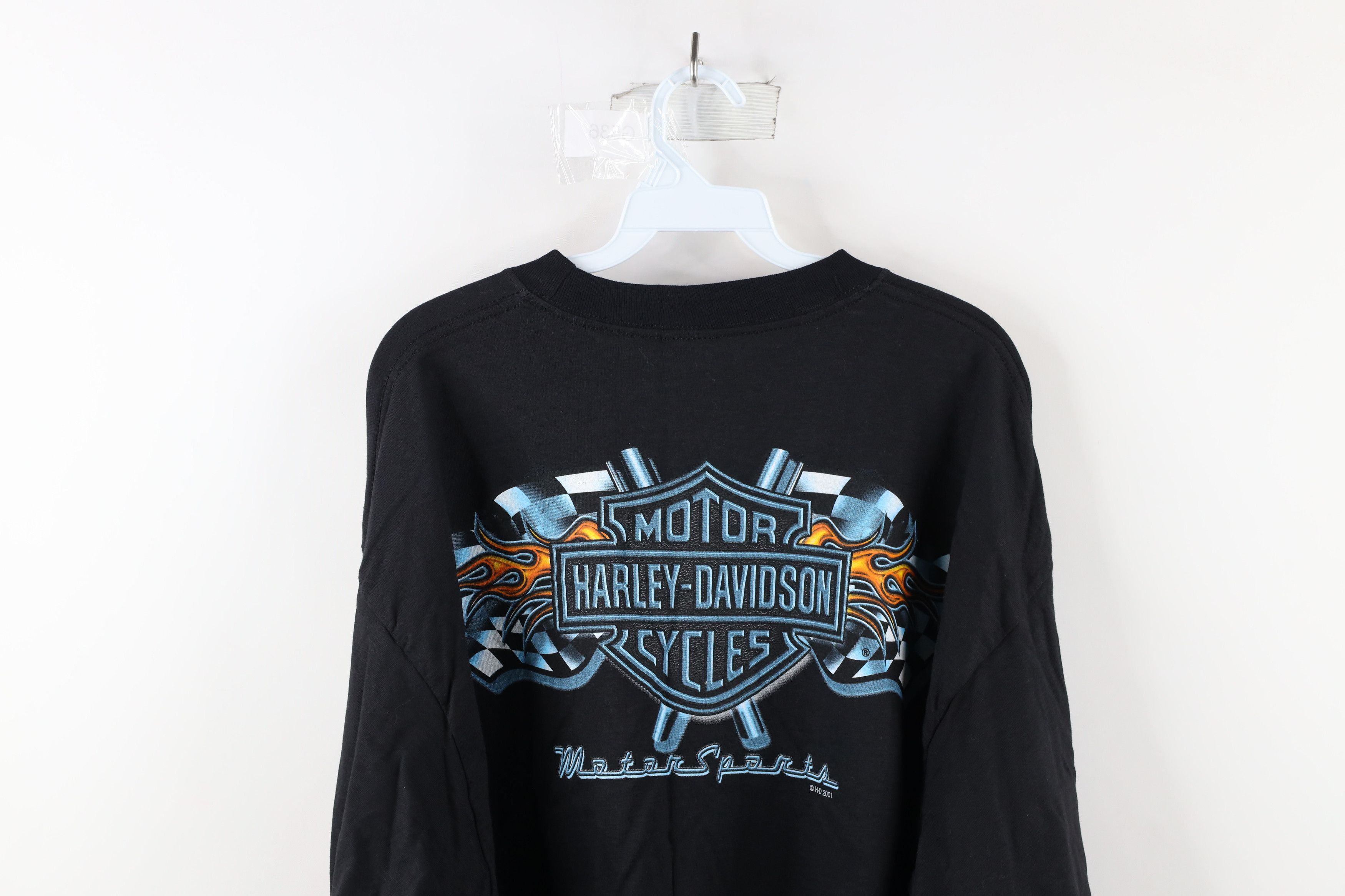 Harley Davidson × Vintage Vintage Y2K 2001 Harley Davidson Flames Long Sleeve T-Shirt Size US XL / EU 56 / 4 - 10 Thumbnail