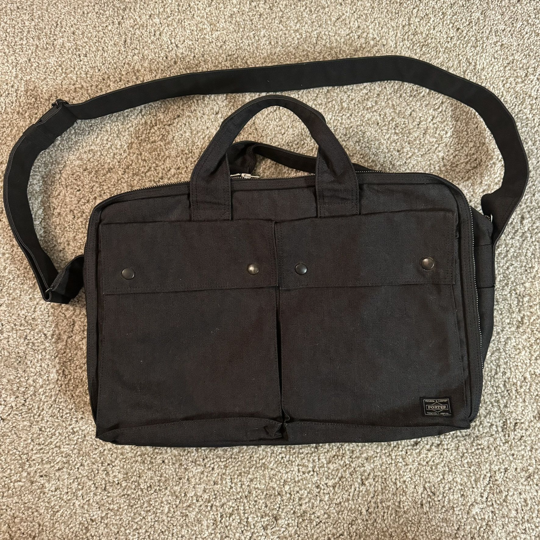 image of Porter Carry On Bag in Dark Grey, Men's