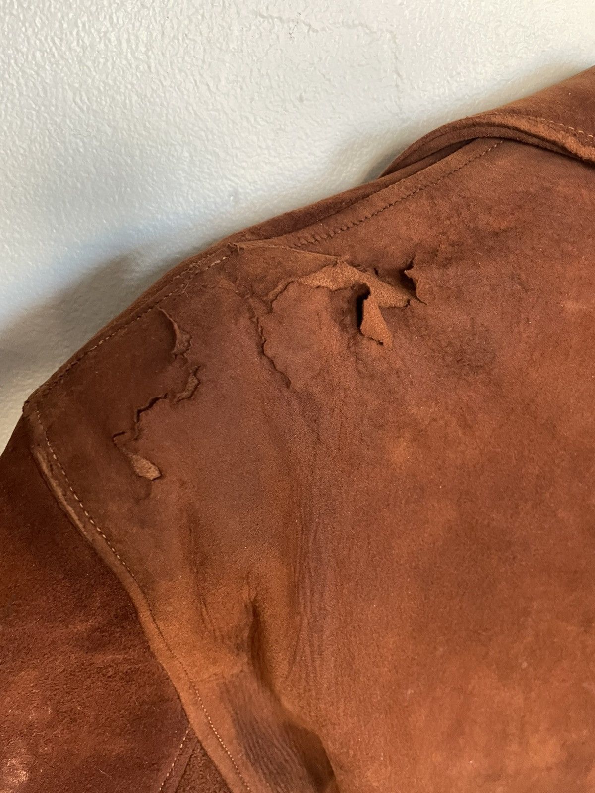 Vintage Ocelot Fur Lined Suede jacket True Vintage Size US L / EU 52-54 / 3 - 6 Thumbnail