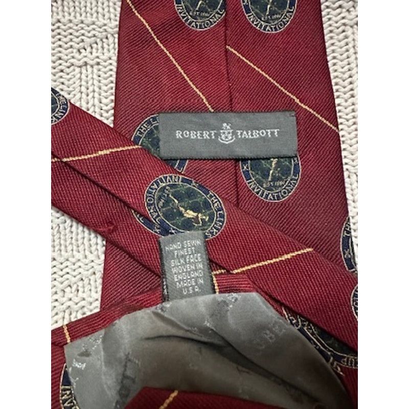 Robert Talbott Robert Talbott red the Links Invitational silk tie Size ONE SIZE - 2 Thumbnail