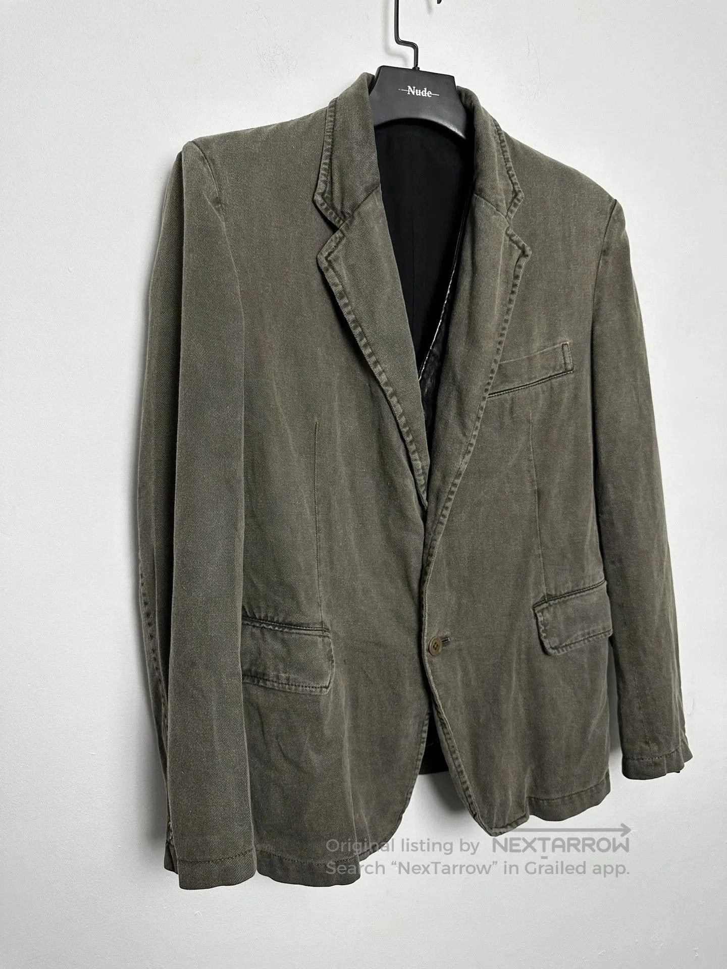 Yohji Yamamoto Yohji Yamamoto Pour Homme Dyed Felted Jacket. Size US M / EU 48-50 / 2 - 2 Thumbnail