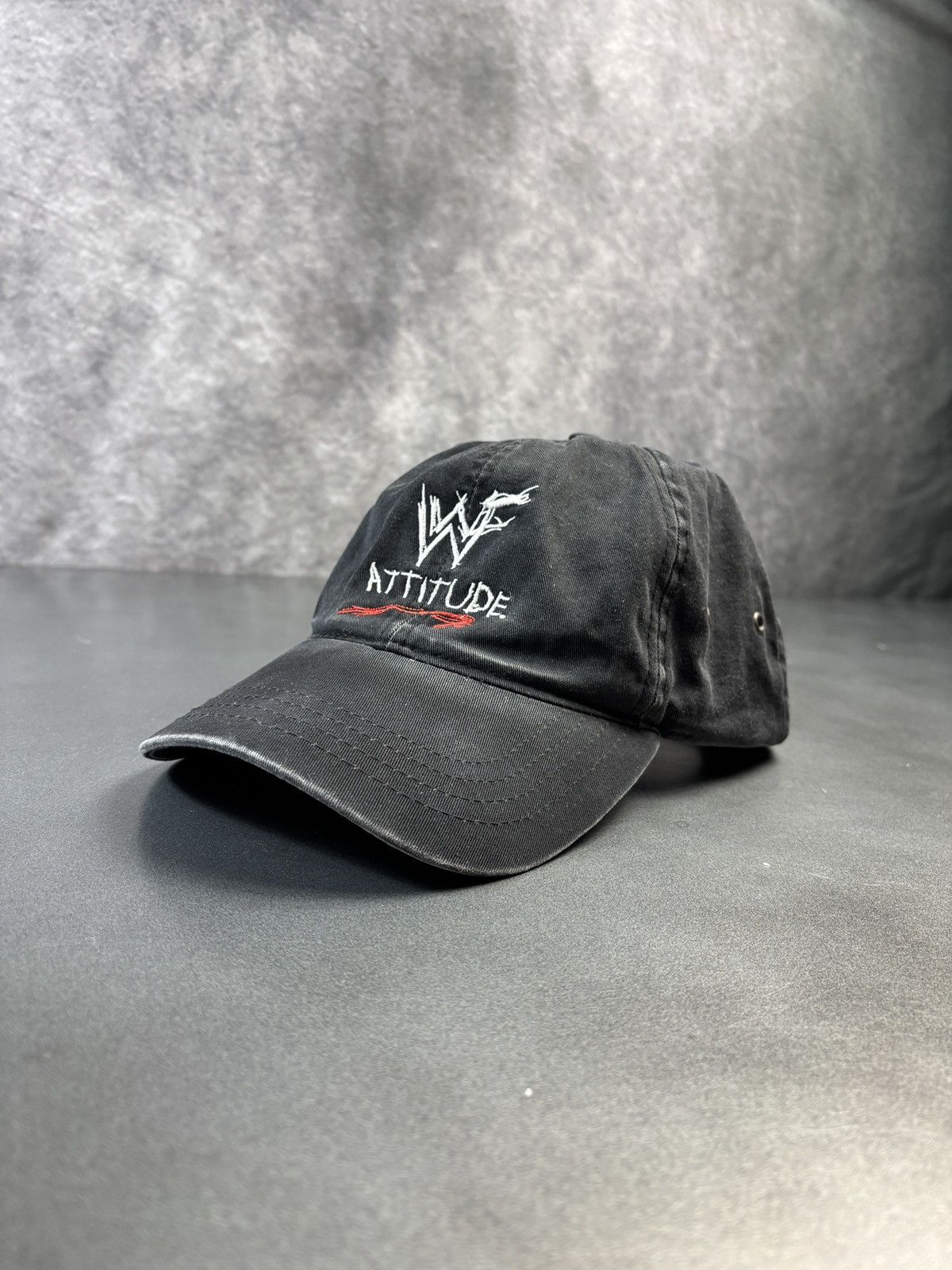 Vintage × WWE × WWF 1990s WWF Attitude Era Hat Vintage WWE Baseball Cap Strapbac Size ONE SIZE - 2 Thumbnail