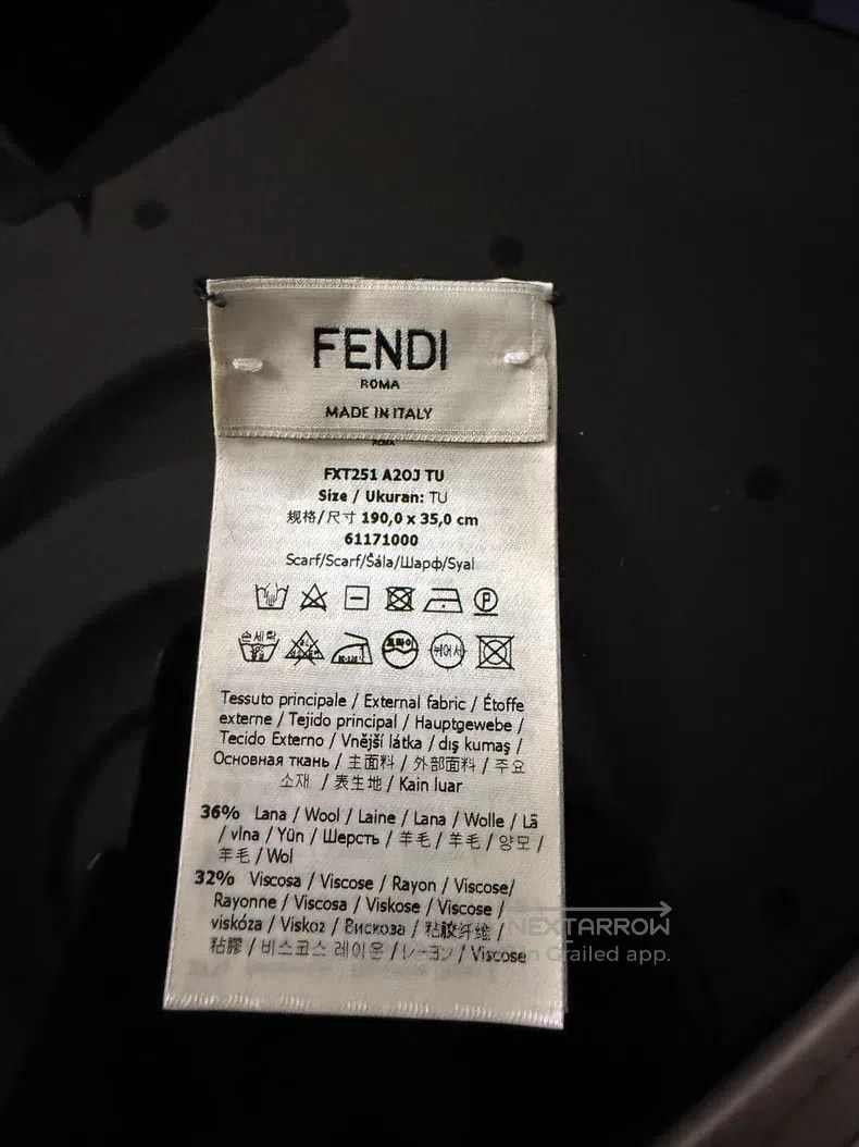 Fendi Fendi size 190*35cm Wool Scarf Size ONE SIZE - 3 Thumbnail