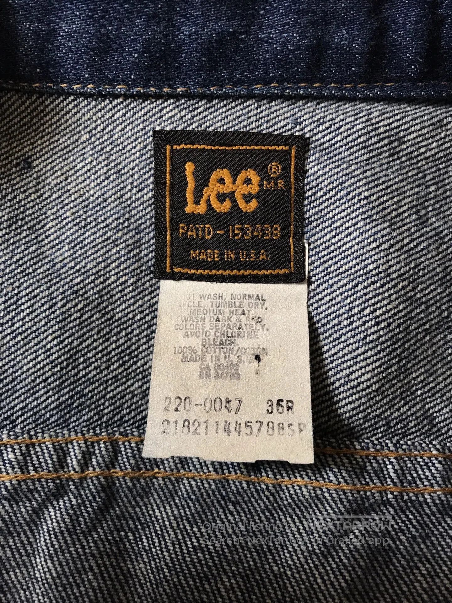 Lee 80s Lee 220 Rider Jacket 36. Size US M / EU 48-50 / 2 - 9 Thumbnail
