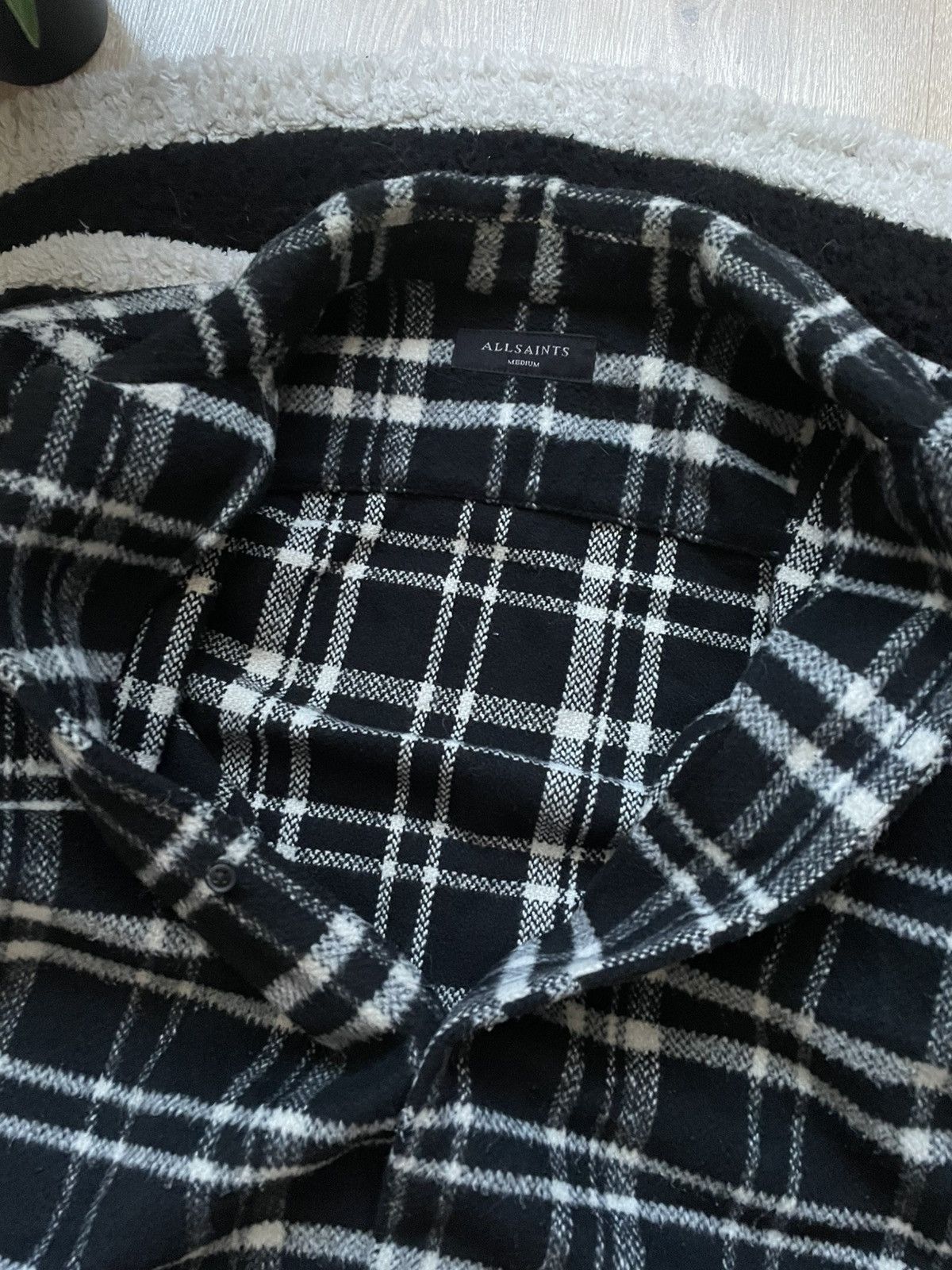 Allsaints ALLSAINTS STRIPPED FLANNEL OVERSHIRT Size US M / EU 48-50 / 2 - 4 Thumbnail