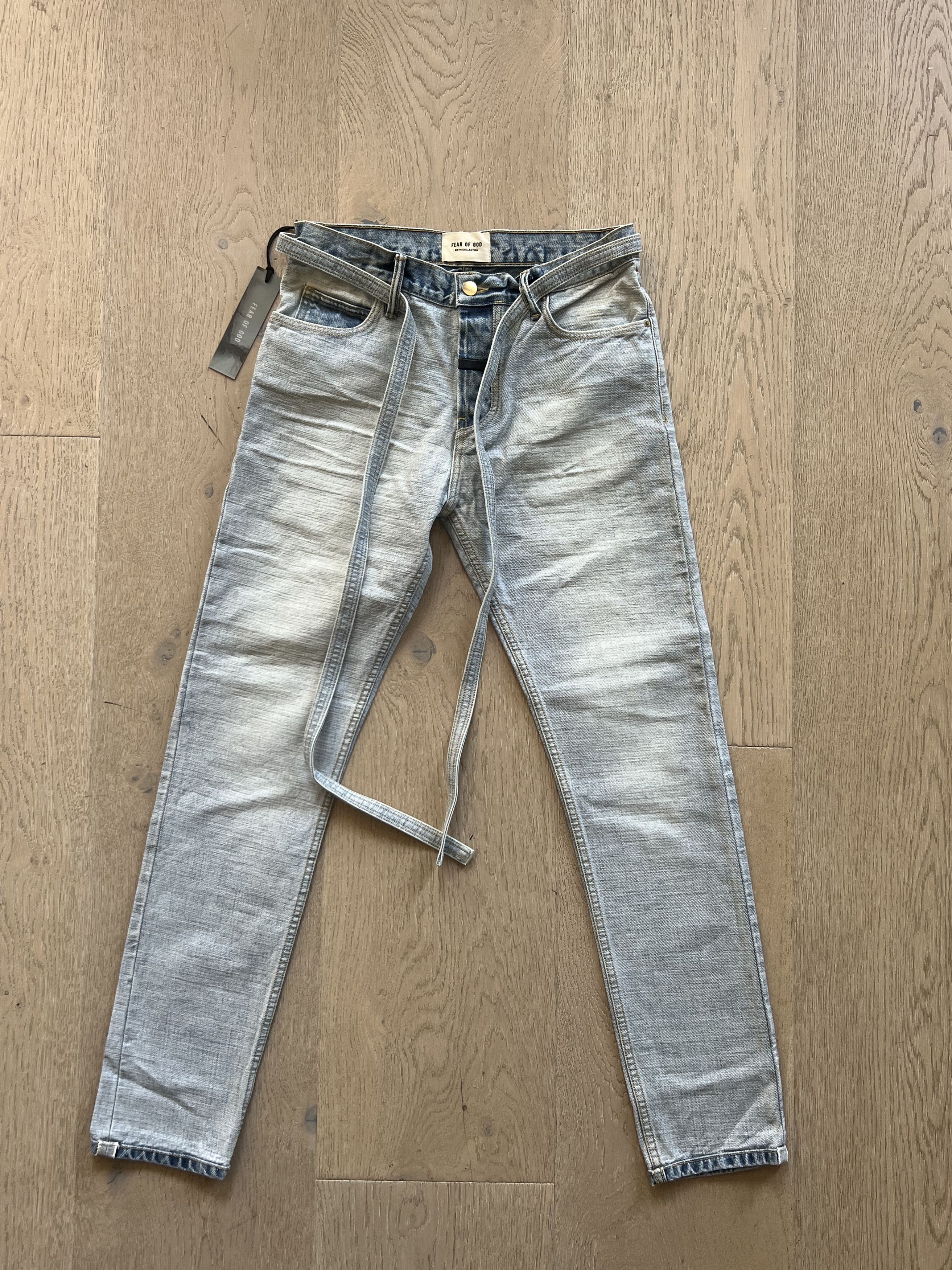 Fear of God $895+ FEAR OF GOD Belted Denim INSIDE OUT Jeans Sixth Size US 32 / EU 48 - 6 Thumbnail