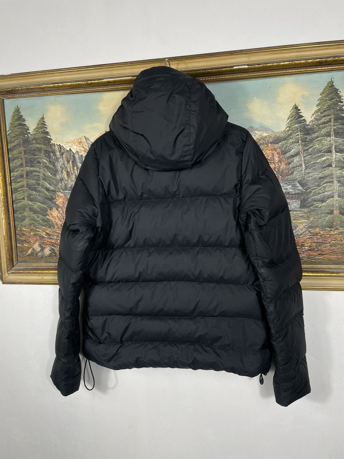 Nike × Vintage Nike Small Swoosh Zip Hoodie Jacket Black Y2k 00s Retro Size L / US 10 / IT 46 - 7 Thumbnail