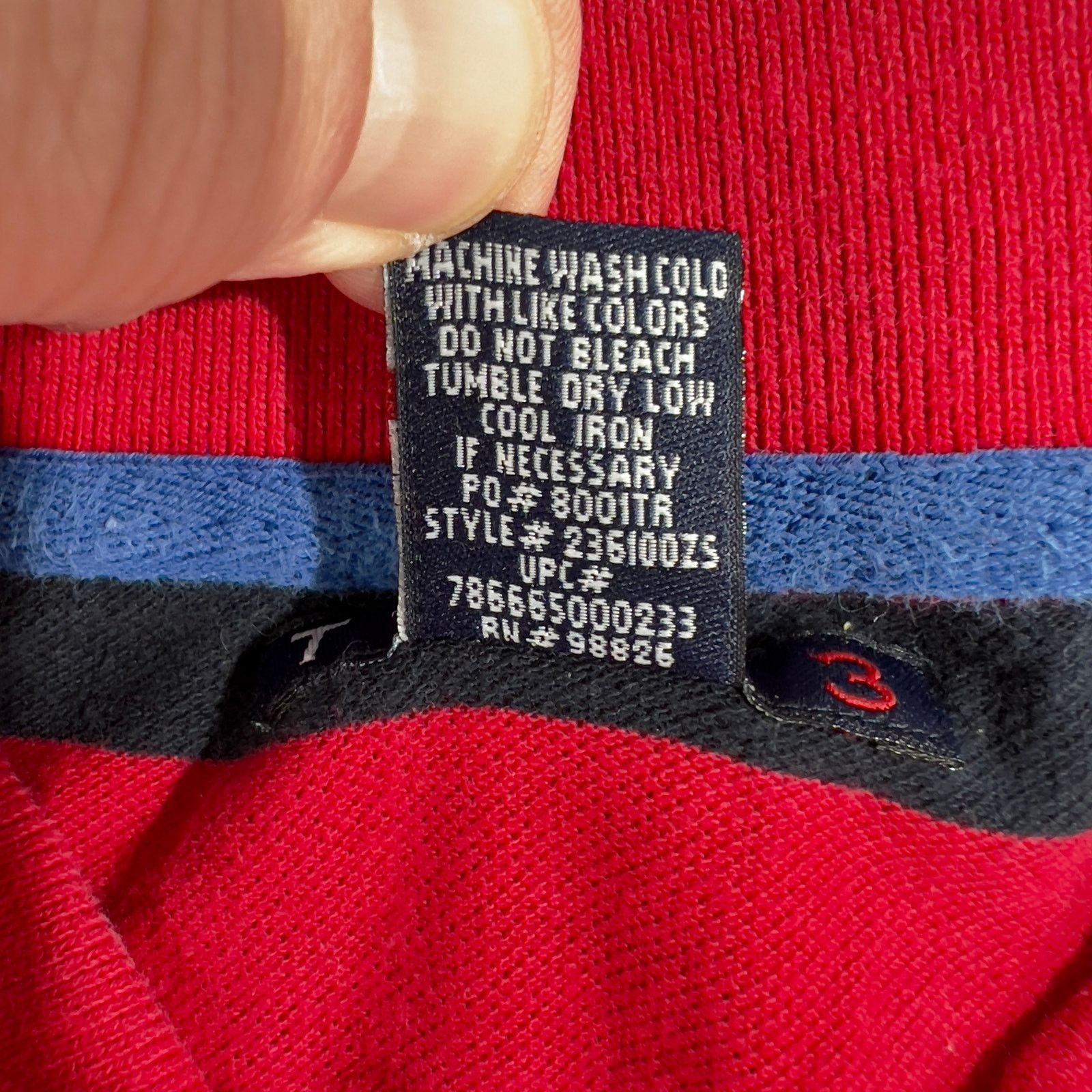 Other Polo Henley Shirt Thre3 Men's XL 100% Cotton 2-Button Size US XL / EU 56 / 4 - 5 Thumbnail