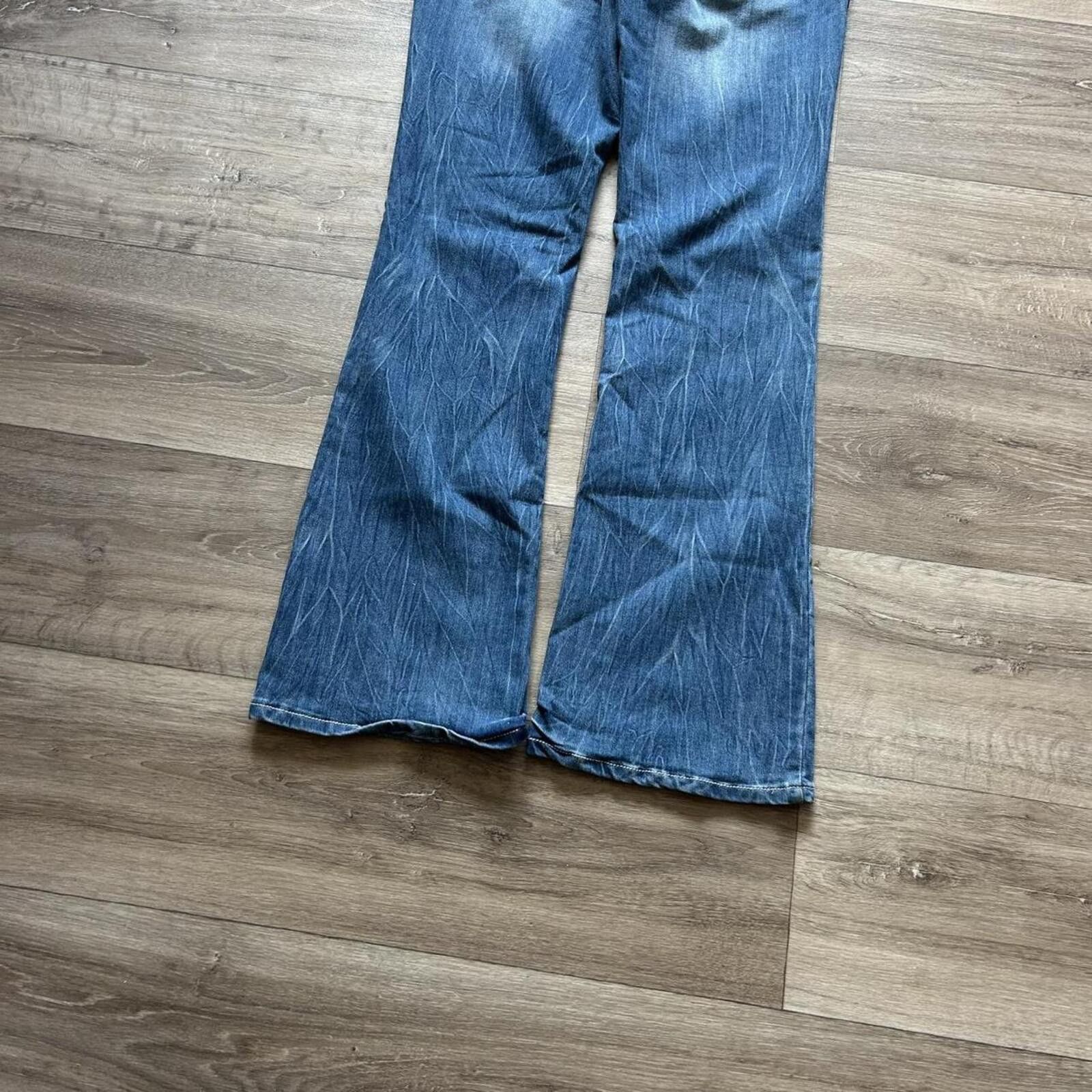 Other Sick Vintage y2k Flare Bootcut Denim Jeans size 11 Size 34" / US 12 / IT 48 - 3 Thumbnail