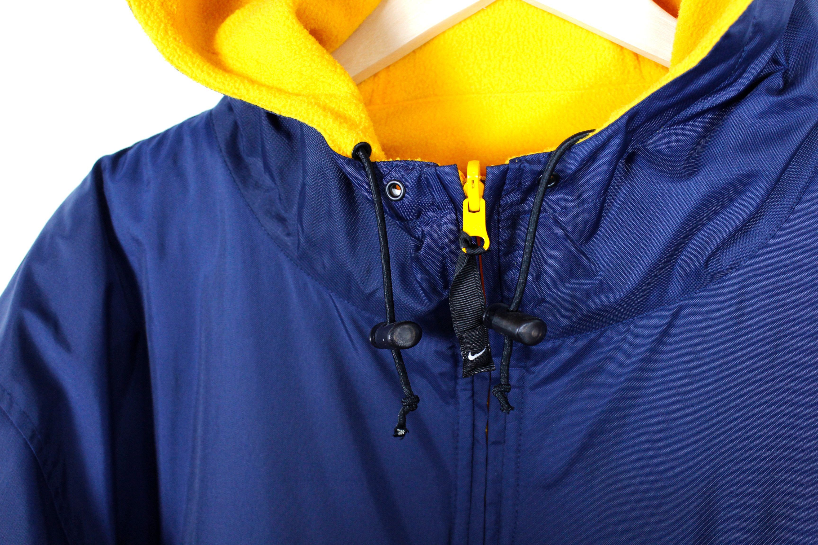 Nike Vintage 90s Nike Big Swoosh Logo Reversible Nylon Parka 90s Size US XXL / EU 58 / 5 - 6 Thumbnail
