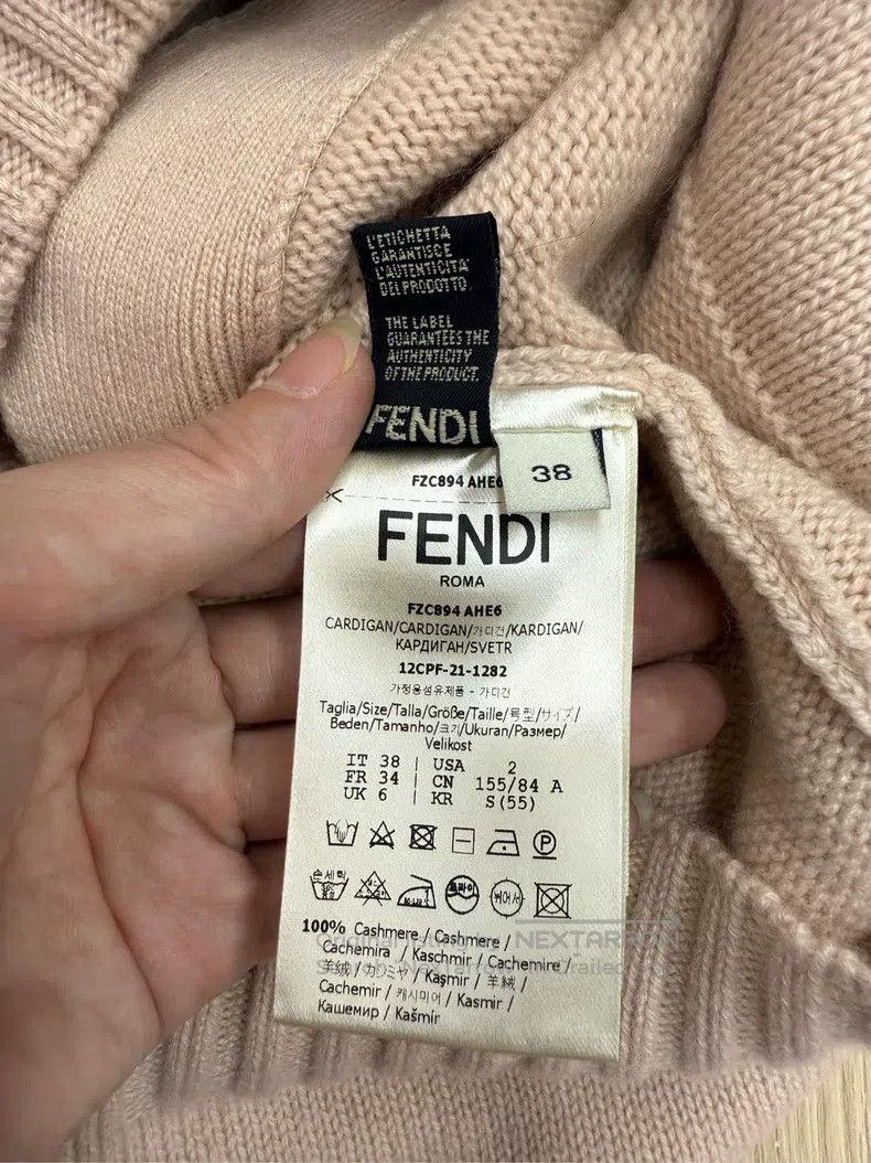 Fendi Fendi Pink Cashmere Knit Cardigan Size XXS / US 00 / IT 34 - 4 Thumbnail