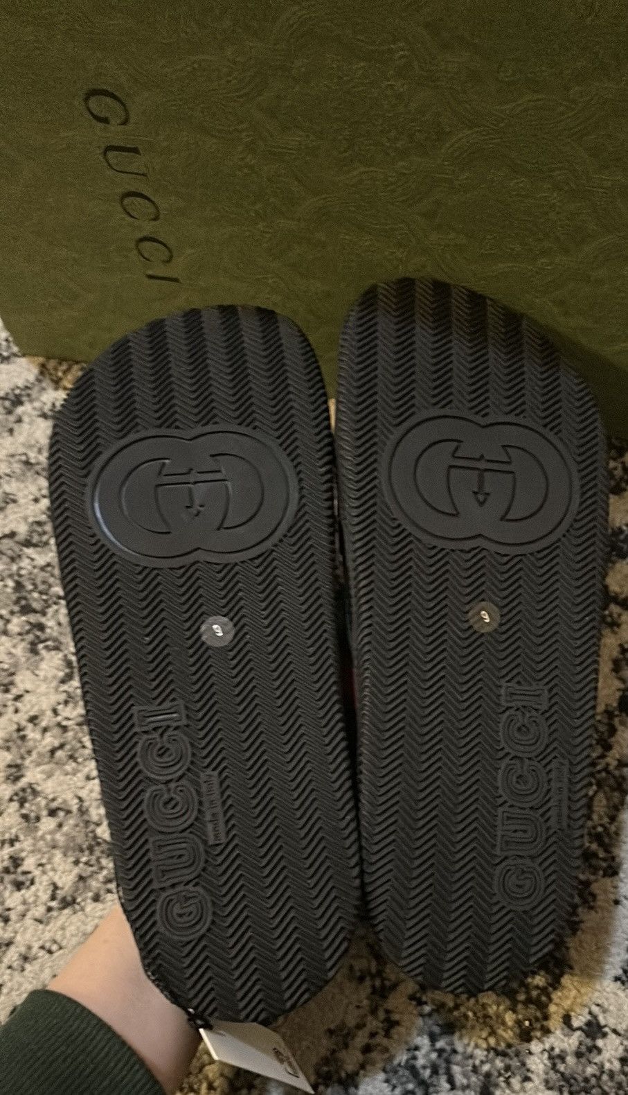 Gucci Gucci Agrado GRG Rubber Slide Sandal size 9 Size US 9 / EU 42 - 3 Thumbnail