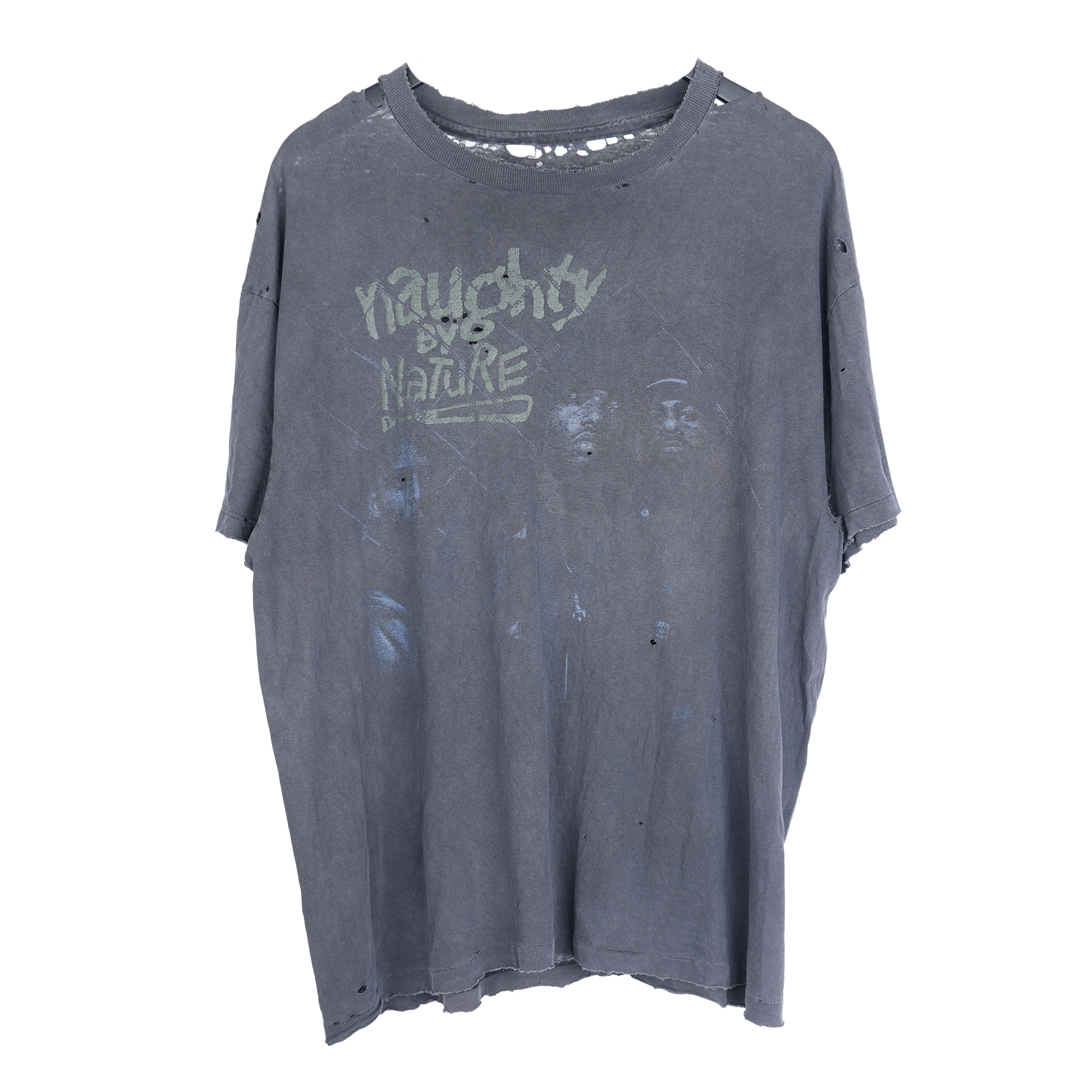 Vintage VINTAGE THRASHED NAUGHTY BY NATURE TEE Size US L / EU 52-54 / 3 - 1 Thumbnail