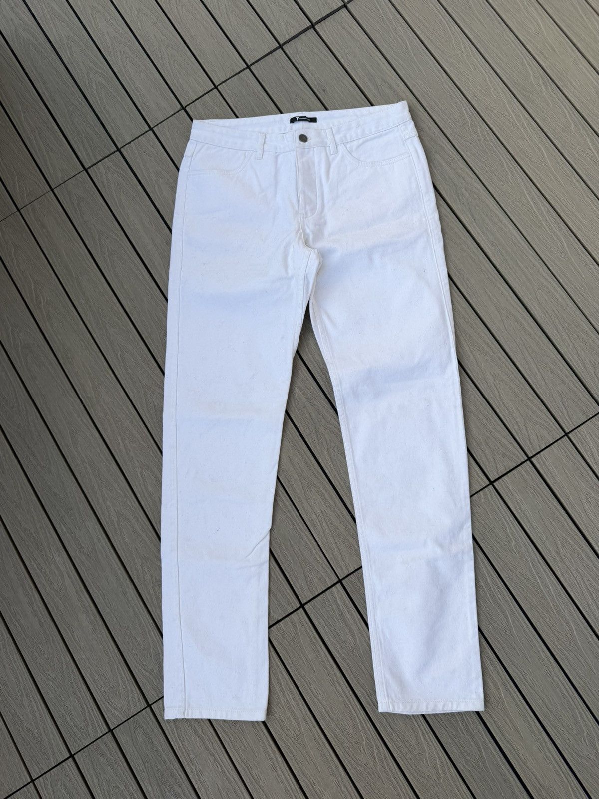 T by Alexander Wang T by Alexander Wang White Skinny Jeans Sample Pair Men’s 31 Size US 31 - 1 Thumbnail