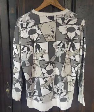 Warner Bros VTG Looney Tunes "Virgirl" Comic Print Sweatshirt Size US M / EU 48-50 / 2 - 3 Thumbnail