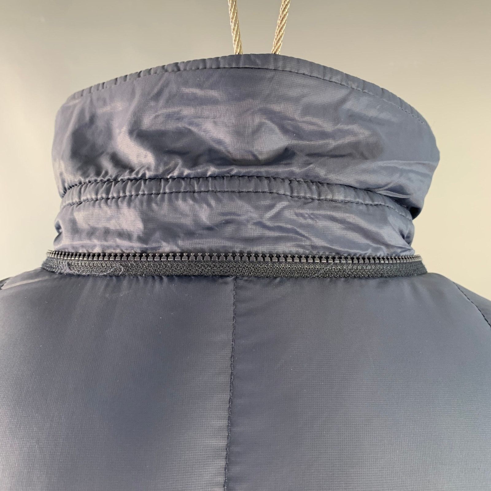 Aspesi ASPESI Size M Navy Quilted Nylon Zip Snaps Jacket Size US M / EU 48-50 / 2 - 5 Thumbnail