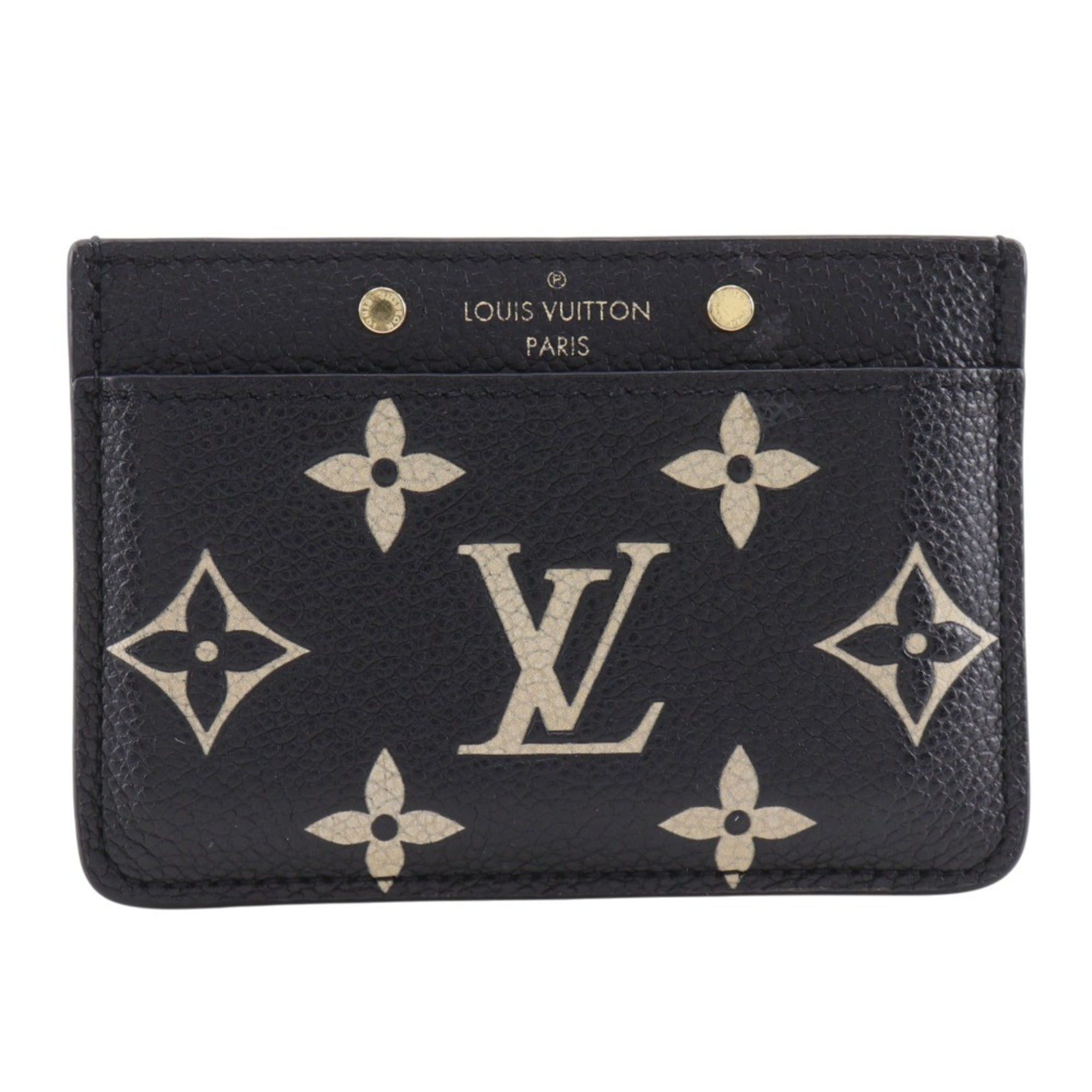Louis Vuitton Louis Vuitton Porte Cartes Simple Card Case, Bicolor, M81022, Monogram Empreinte, Made in France, Beige, Open, Unisex Size ONE SIZE - 1 Thumbnail