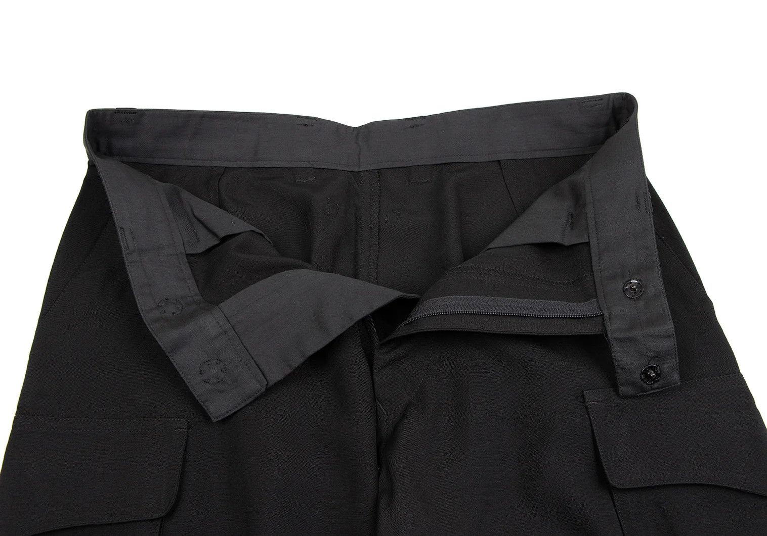 Jean Paul Gaultier Silk Cargo Pants Black Size 48 in Good Condition Size US 32 / EU 48 - 4 Thumbnail