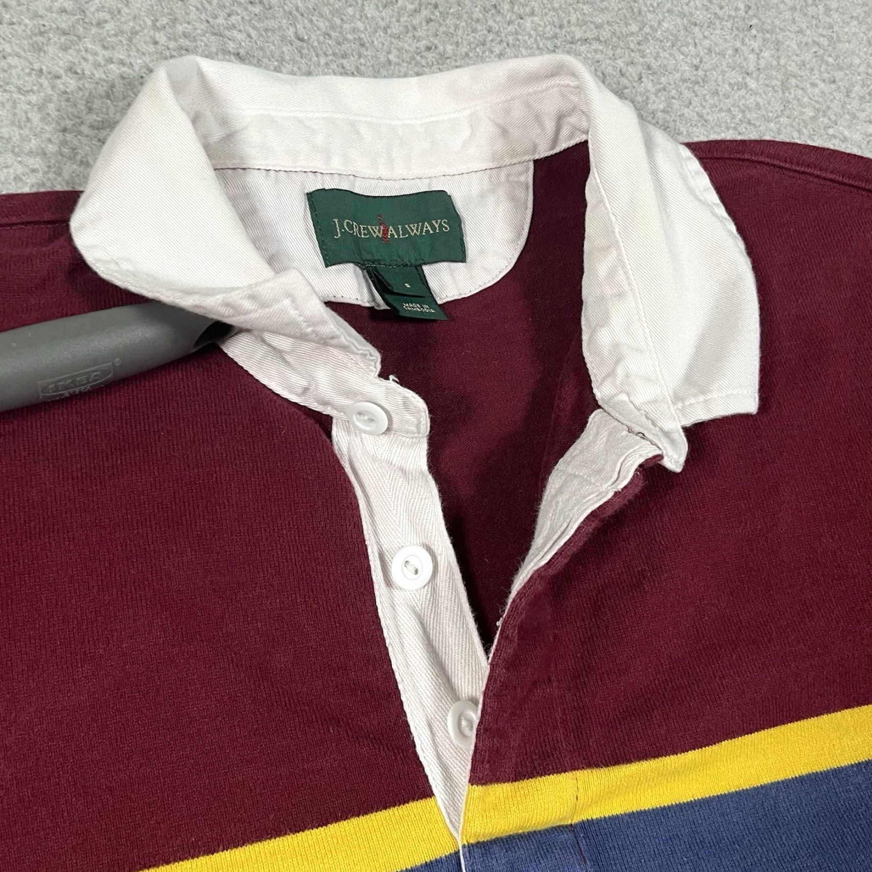 J.Crew J.CREW Polo Shirt Mens S Red Stripe Cotton Knit Short Sleeve Rugby Casual 90s Preppy N/A Size US S / EU 44-46 / 1 - 5 Thumbnail